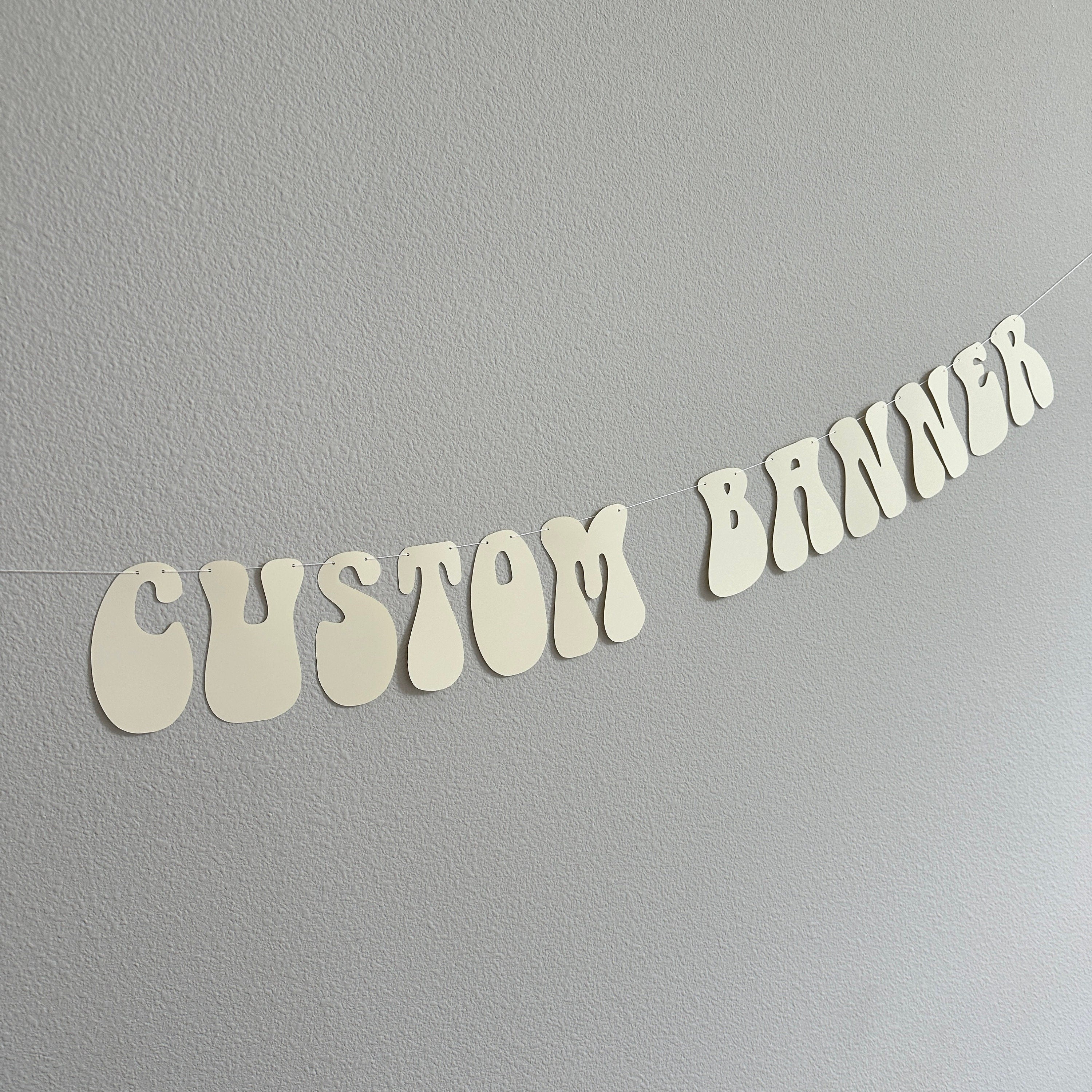 Custom Banner, Custom Retro Banner, Custom Groovy Banner, 70s, Retro Theme, Retro Decorations
