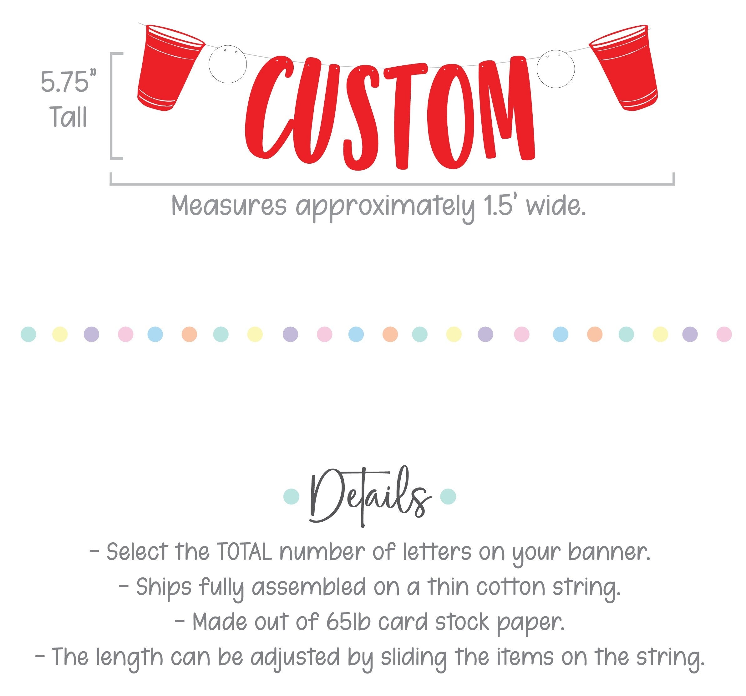 Beer Pong Banner, Beer Pong Garland, Beer Pong Birthday, Beer Pong Decoration, Beer Pong Birthday Decor, Summer Banner, Beer Pong Decoration