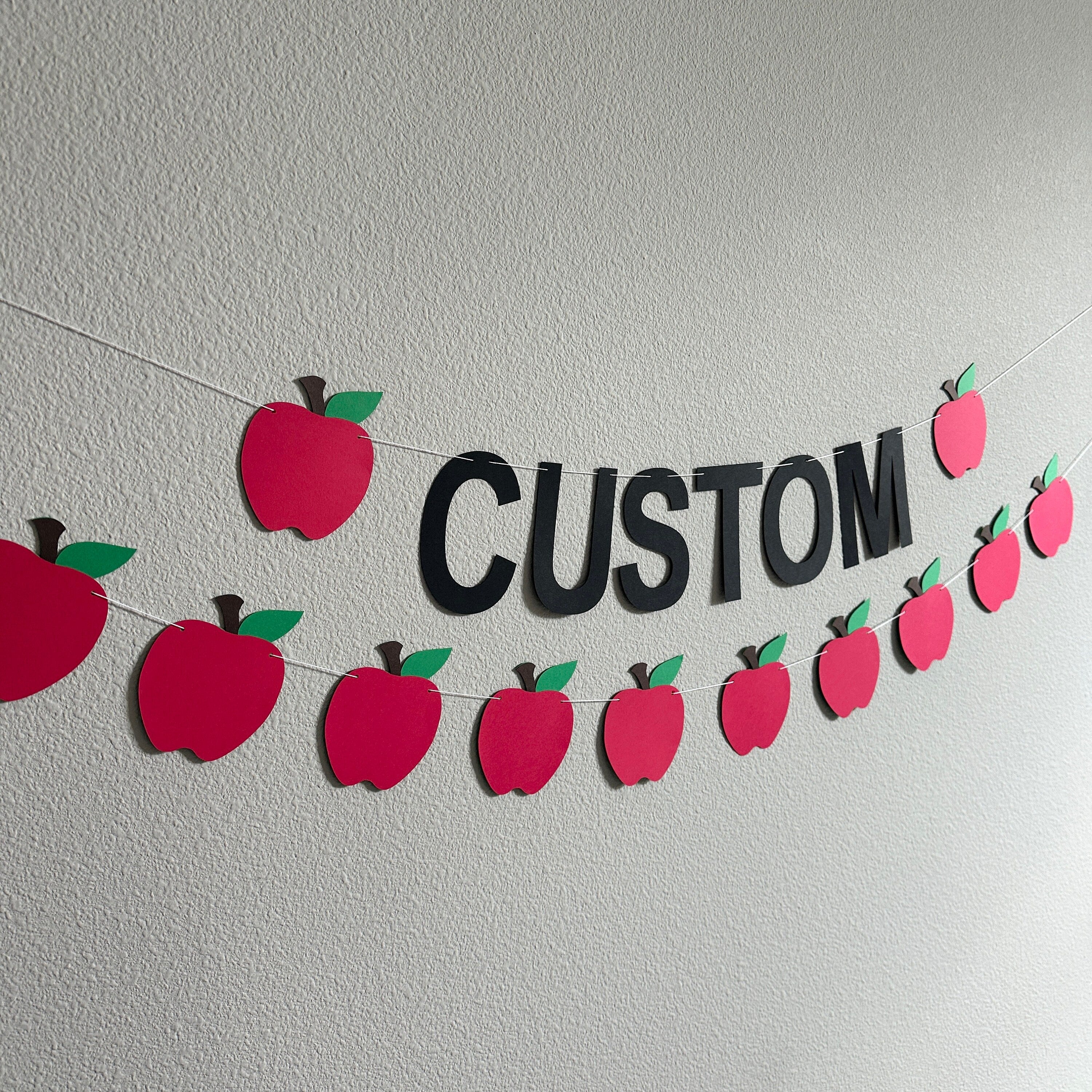 Custom Apple Banner, Apple Decorations, Apple Banner, Apple Party, Apple Theme, Apple Birthday Party