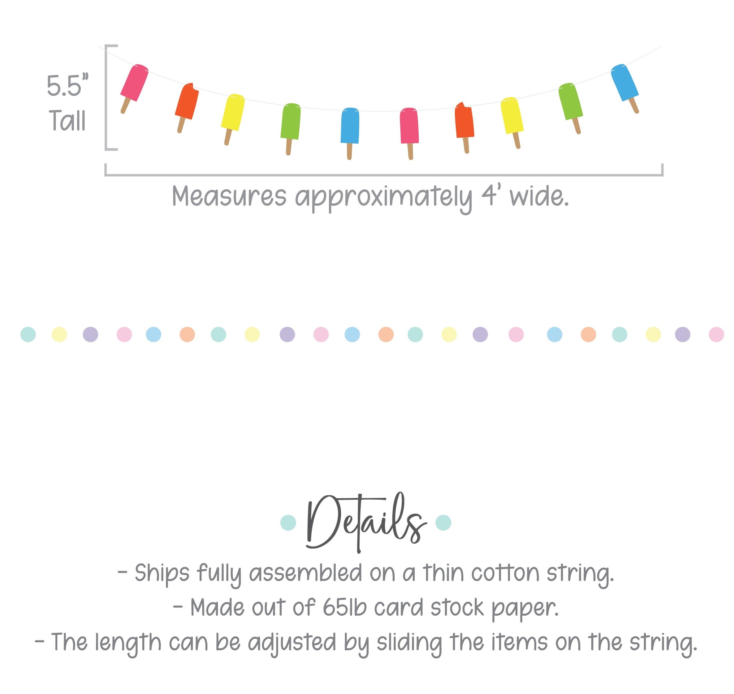 Popsicle Banner, Popsicle Garland, Popsicle Birthday, Popsicle Decoration, Popsicle Birthday Theme, Popsicle Birthday, Popsicle Decoration