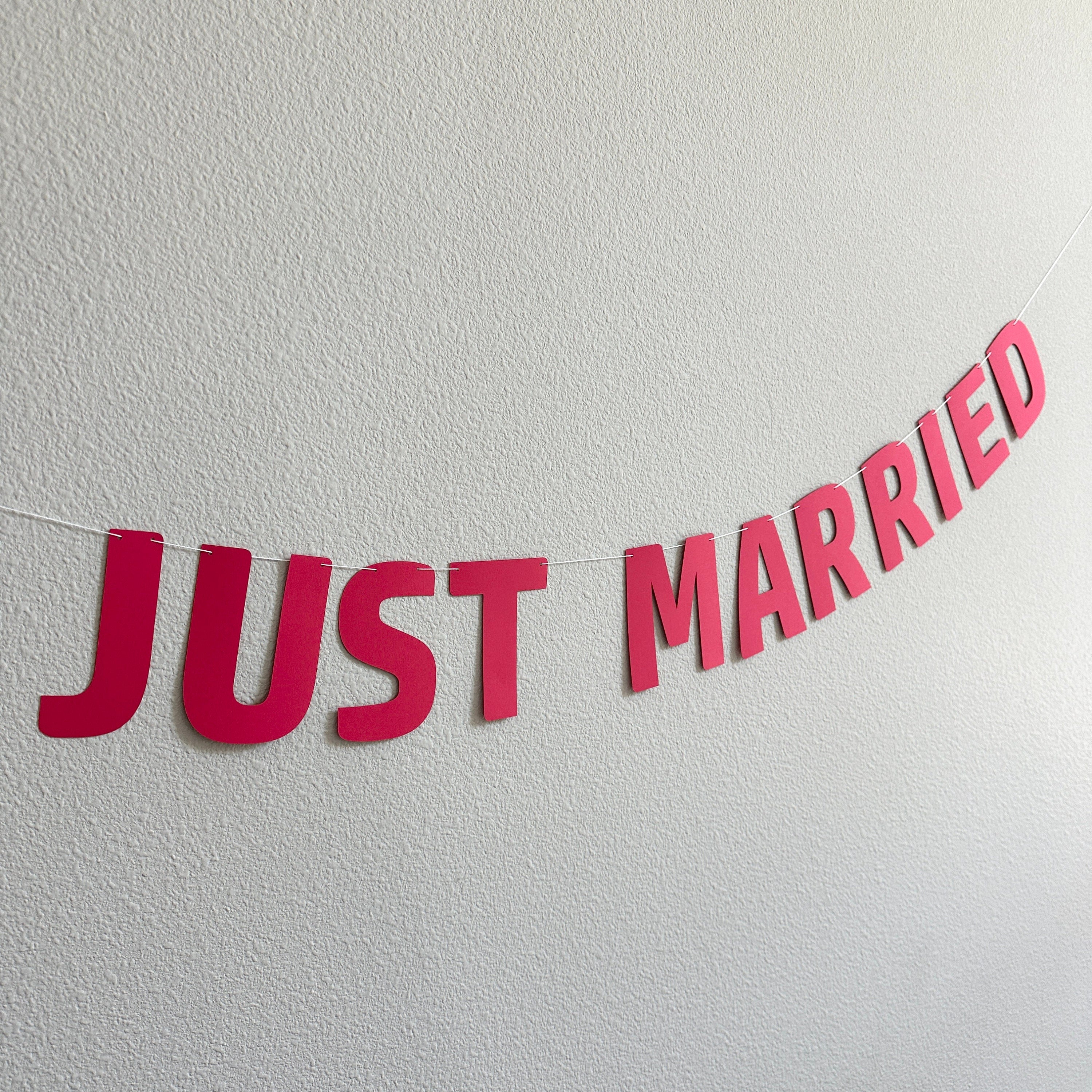 Just Married, Just Married Banner, Just Married Decorations, Custom Banner, Custom Wedding Banner