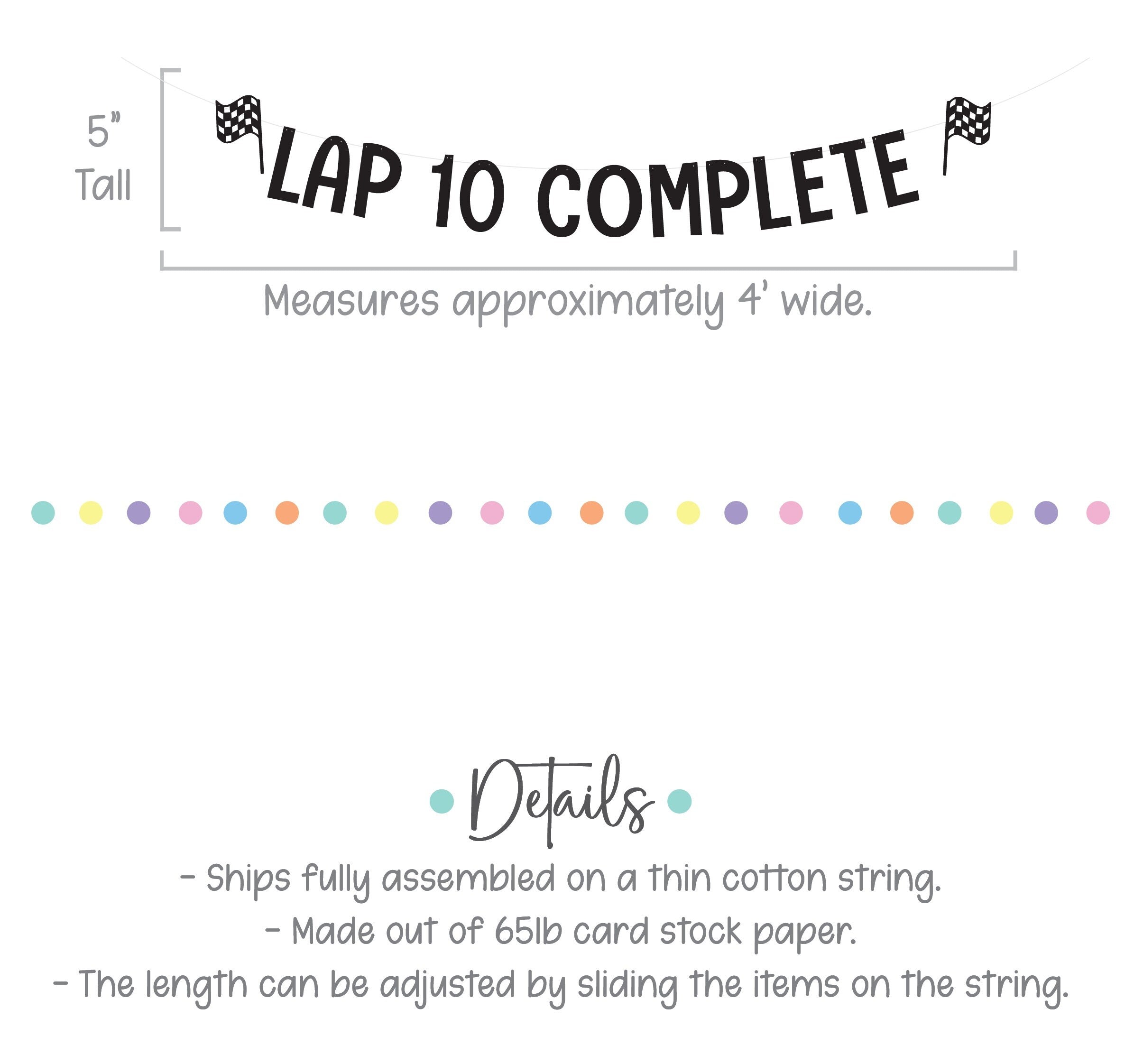 Lap 10 Complete, Racing 11th Birthday, 11th Birthday Party, Racing Birthday, Racing Decorations, Racing Birthday Party, Custom Racing Banner