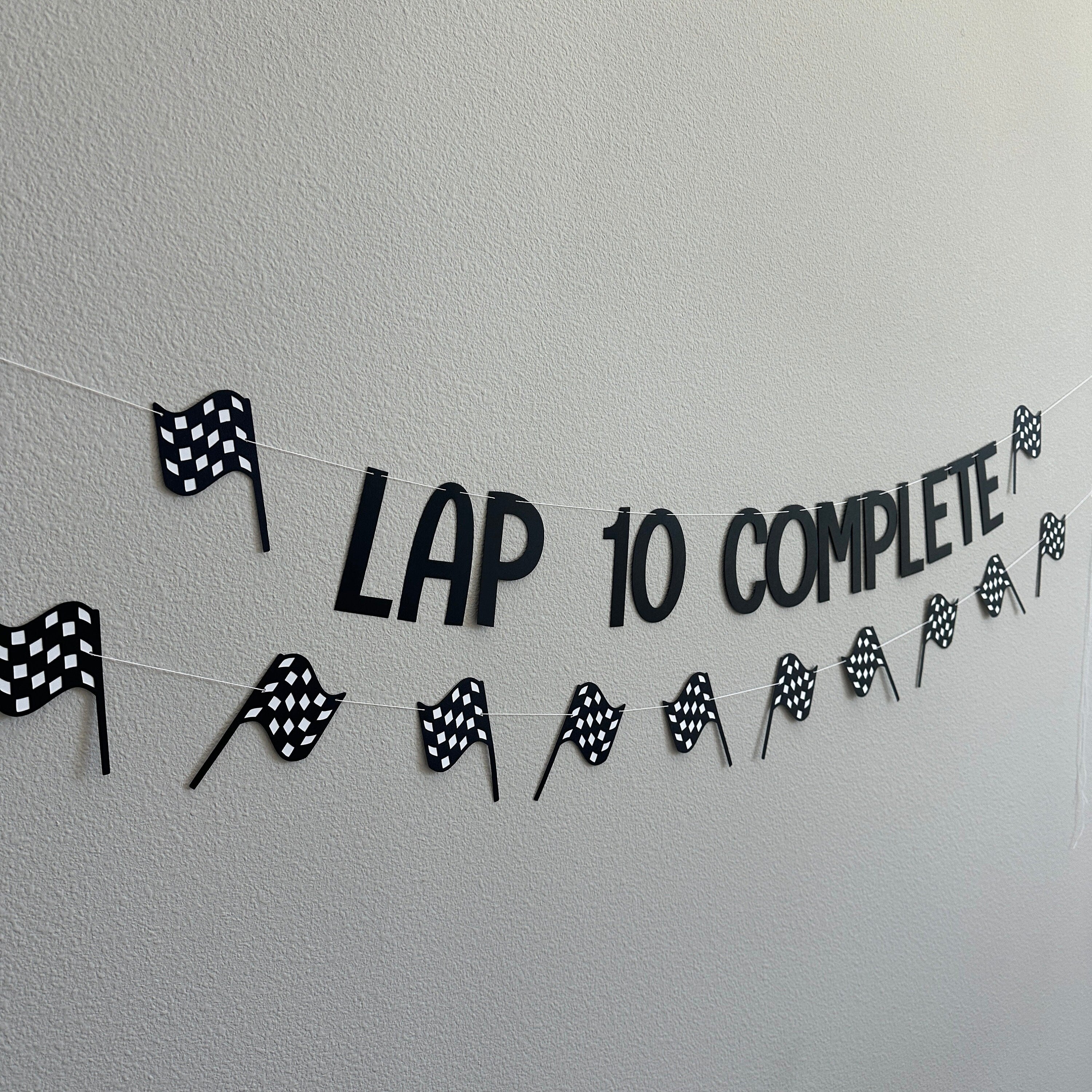 Lap 10 Complete, Racing 11th Birthday, 11th Birthday Party, Racing Birthday, Racing Decorations, Racing Birthday Party, Custom Racing Banner