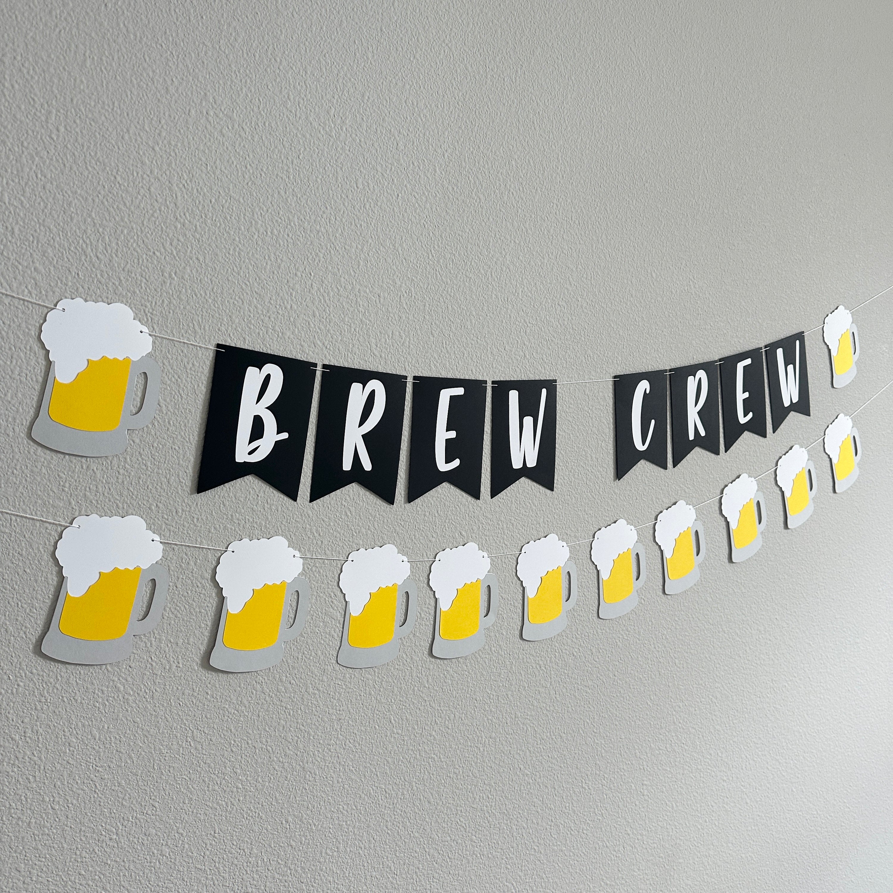 Brew Crew, Brew Crew Decorations, Beer Decorations, Beer Banner, Bachelor Party Decorations, Bew Crew Before I Do