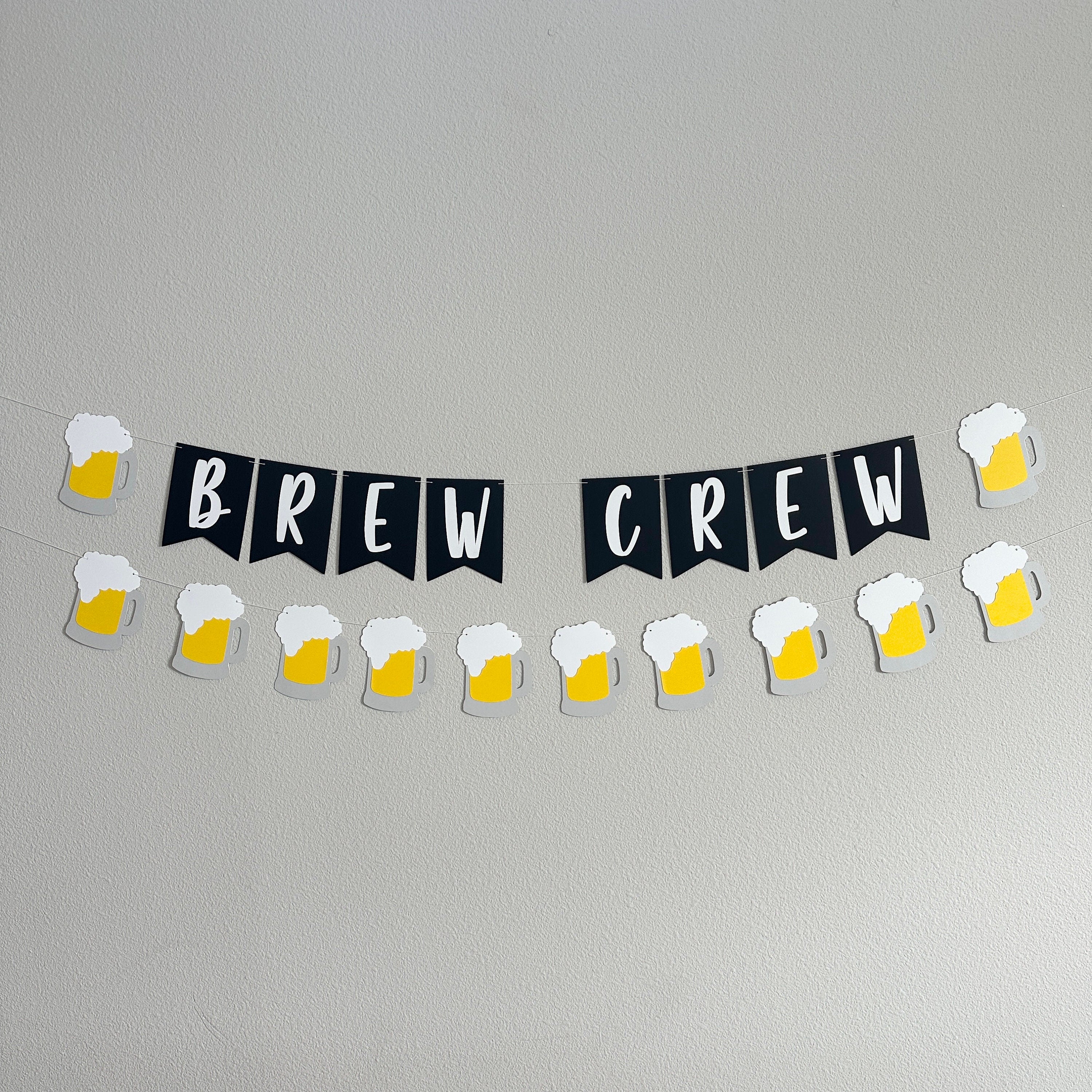 Brew Crew, Brew Crew Decorations, Beer Decorations, Beer Banner, Bachelor Party Decorations, Bew Crew Before I Do