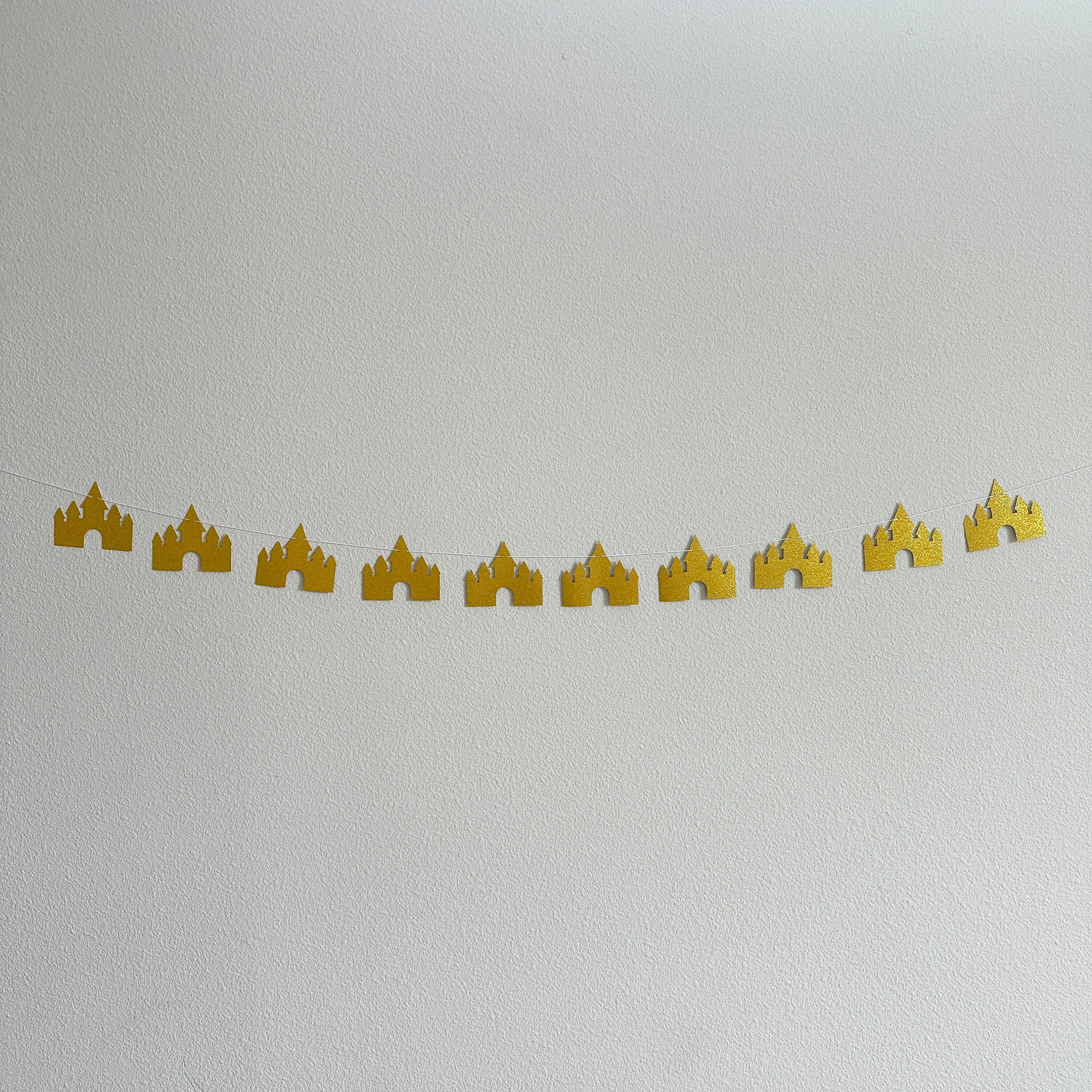 Castle Garland, Castle Banner, Castle Decorations, Custom Princess Banner, Castle Birthday Decorations, Custom Banner, Princess Party