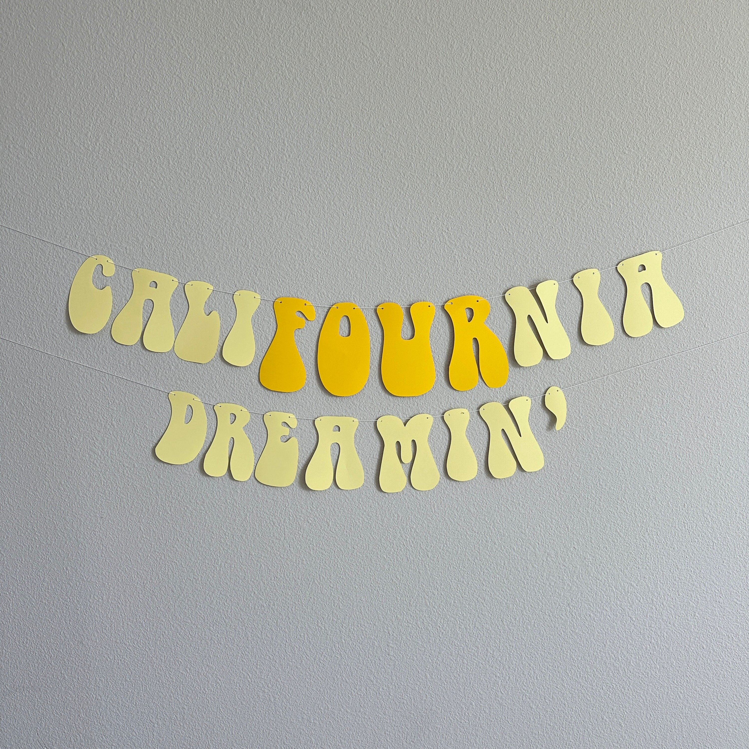 4th Birthday Banner Summer Theme | Califournia Dreamin Birthday | Fourth Birthday Decorations | Summer Party Banner | Girl Birthday Decor