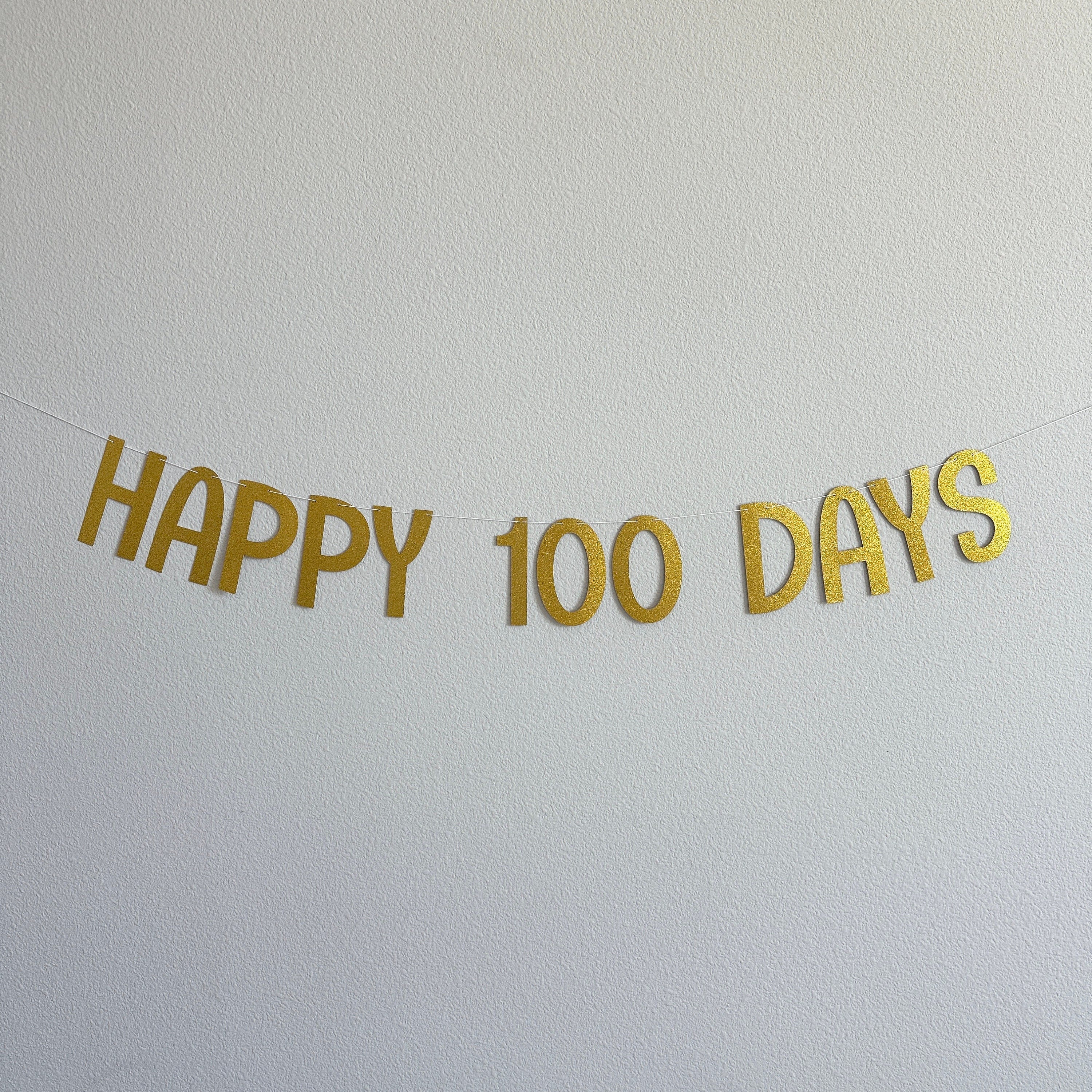 Happy 100 Days, Happy 100 Days Banner, 100 Days Celebration, 100 Days Party, Happy 100 Days Decorations