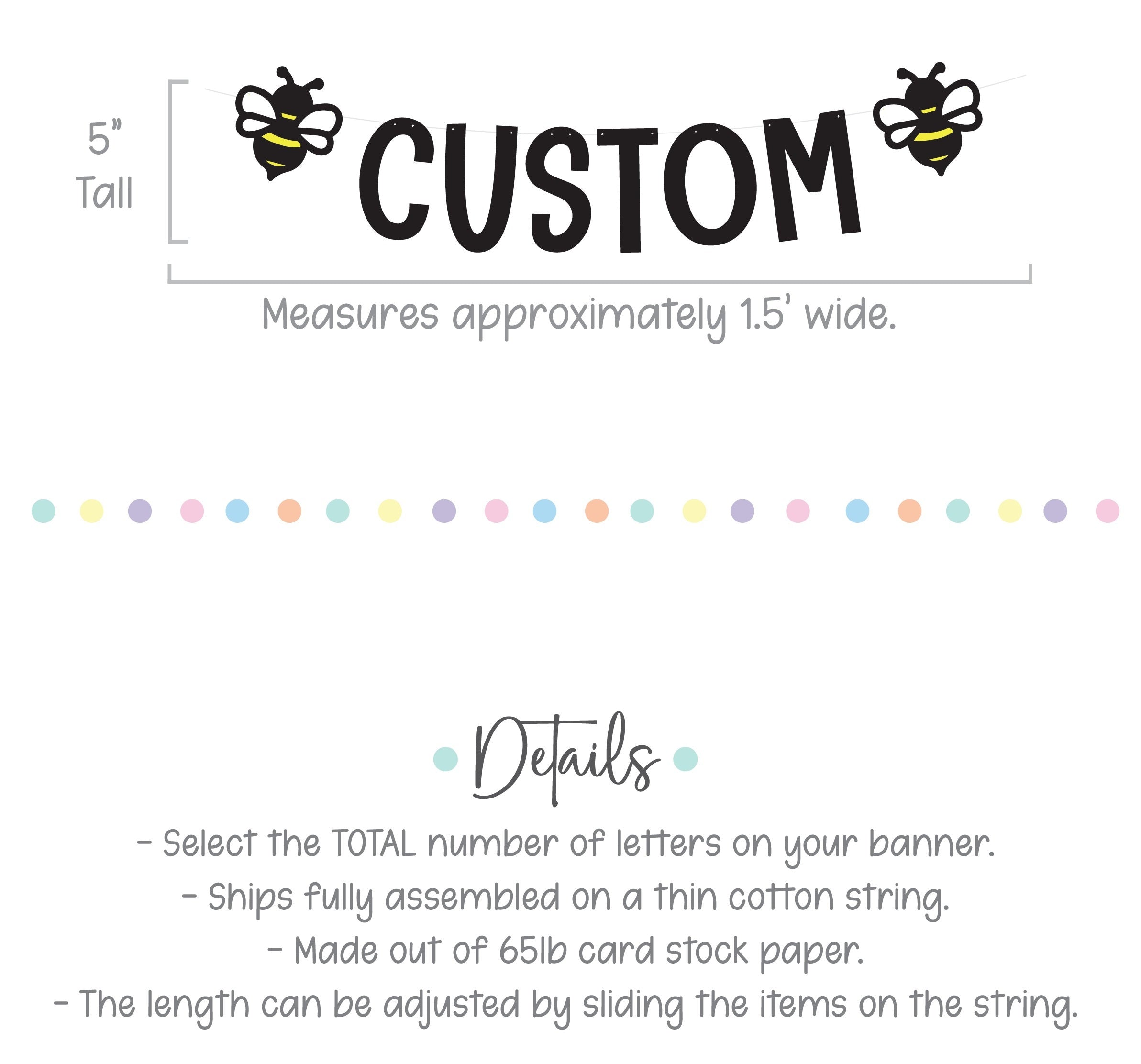 A Little Honey Is On The Way, Bee Themed Baby Shower, Baby Shower Decorations, Baby Shower Banner, Baby Shower Ideas