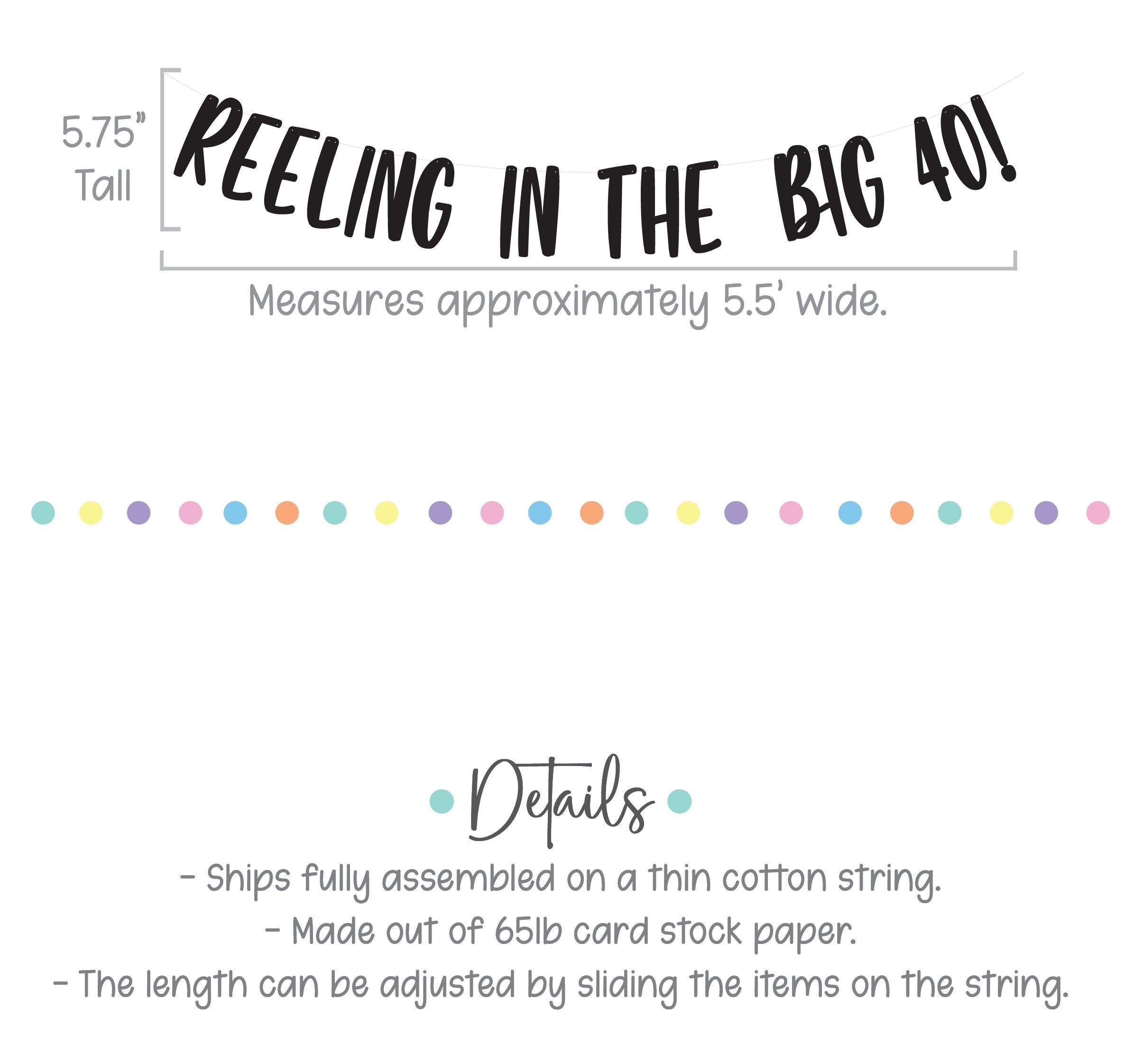 Reeling In The Big 40, 40th Birthday Banner, 40th Birthday Party Decorations, Fourty, Fortieth Birthday Ideas, Fishing Birthday Decorations