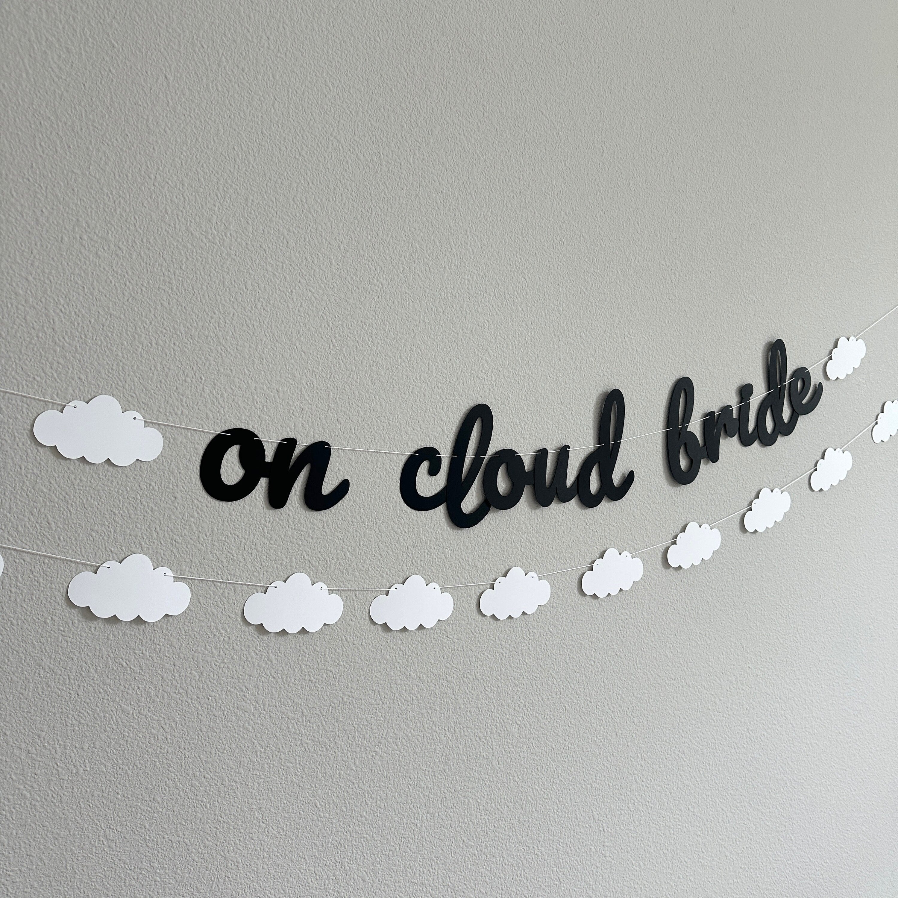 On Cloud Bride, Bride On Cloud 9 Banner, Bachelorette Banner, Engagement Banner, Engagement Party Decor, Bridal Shower