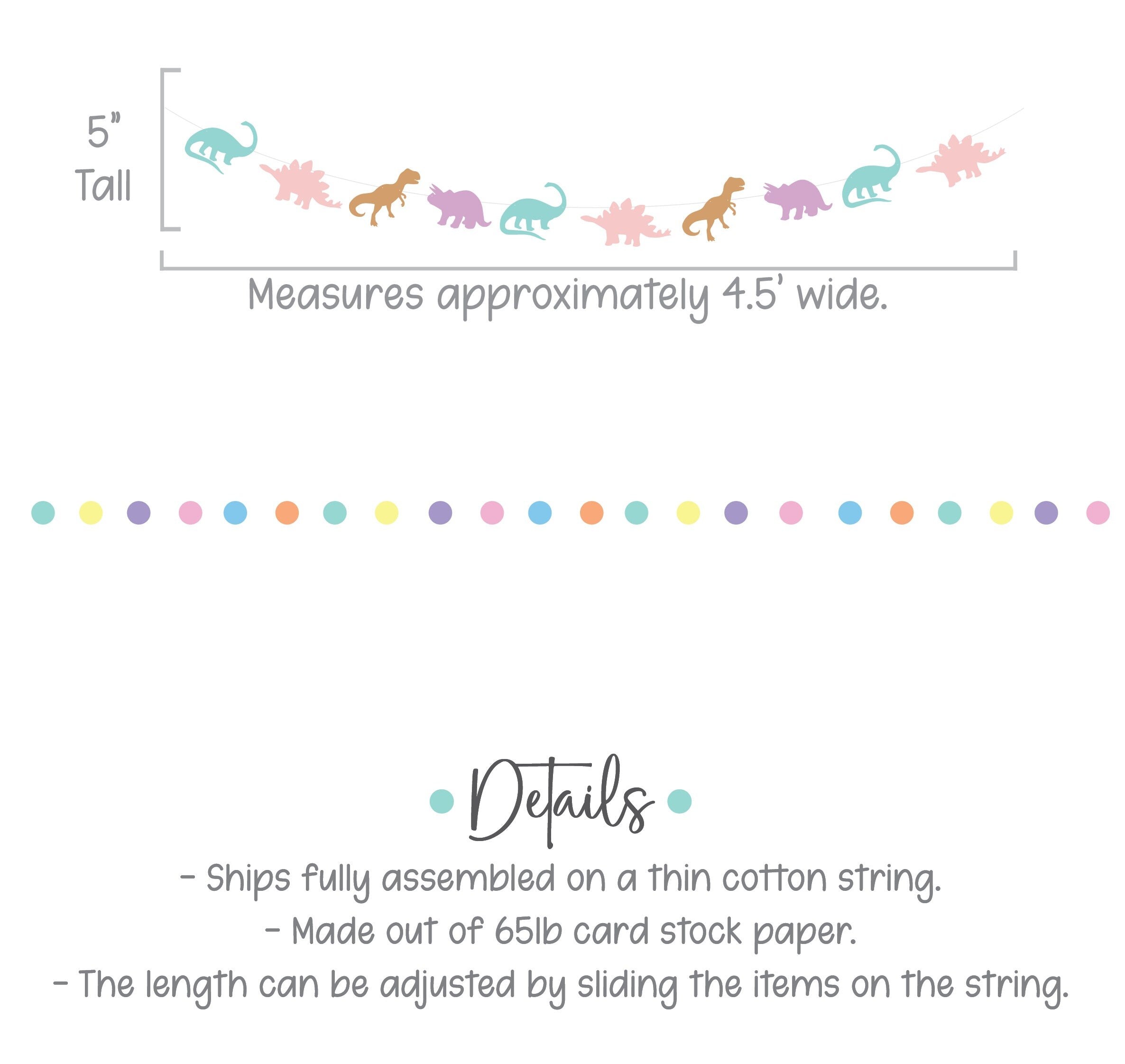 Custom Dinosaur Banner, Dinosaur Decorations, Pastel Dinosaurs, Girl&#39;s Dinosaur Party, Custom Banner, Dinosaur Theme Decorations