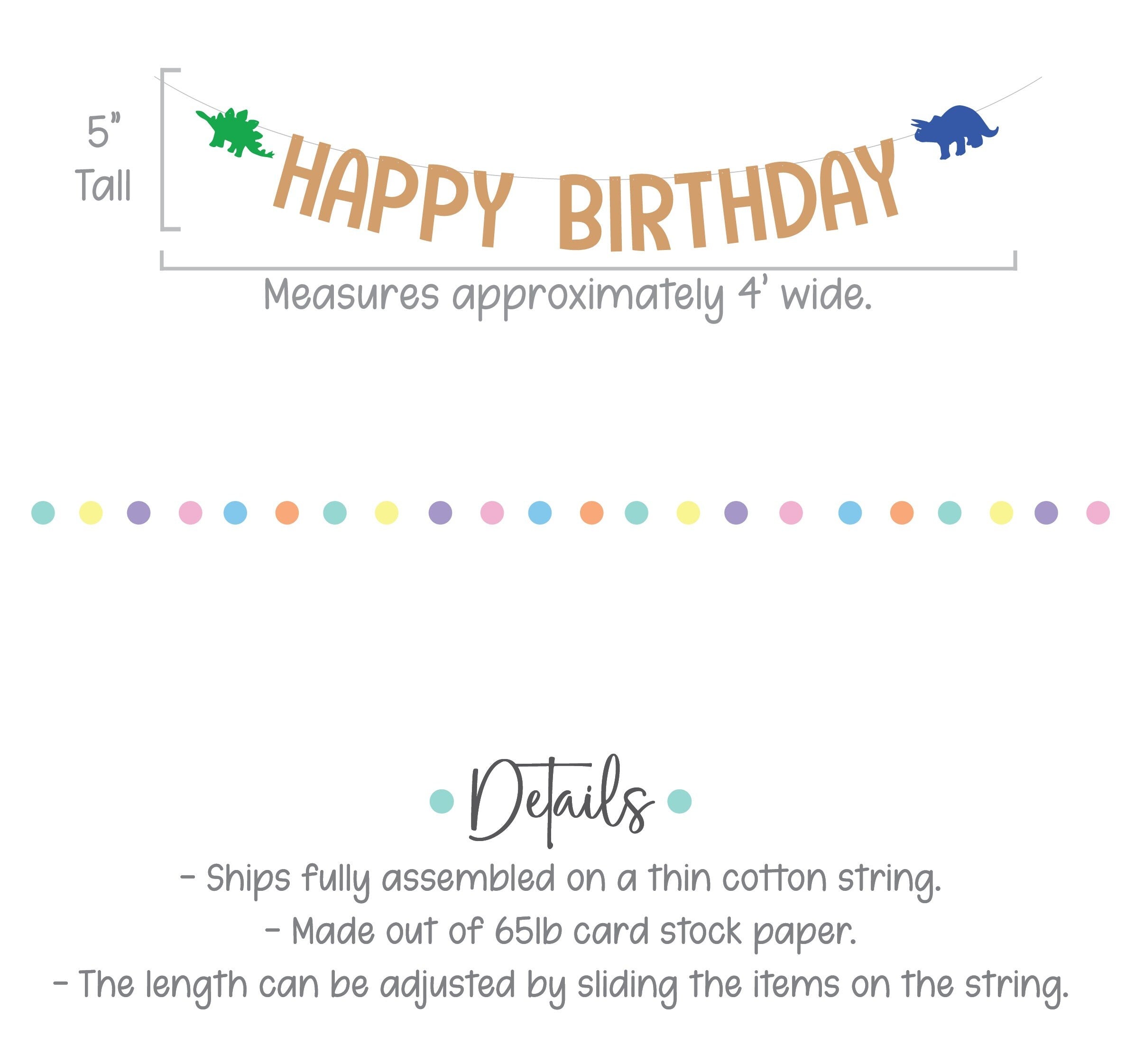 Dinosaur Birthday, Dinosaur Happy Birthday Banner, Boy Birthday Ideas, Dinosaur Decorations, Dinosaur Theme