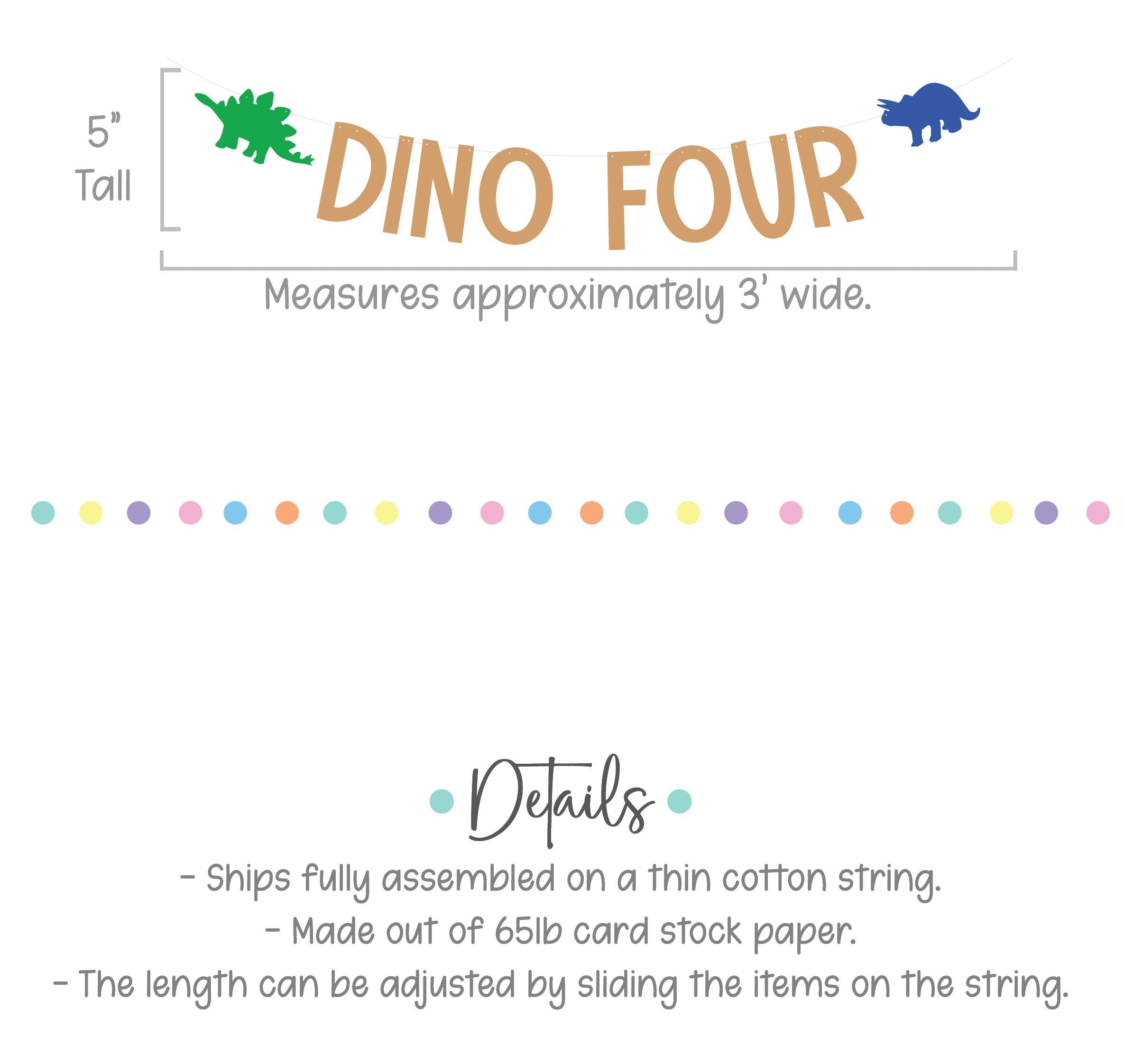 Dino Four, 4th Birthday Decorations, Dinosaur Birthday Party, Dinofour Celebration, 4th Birthday, Dino Four Decorations