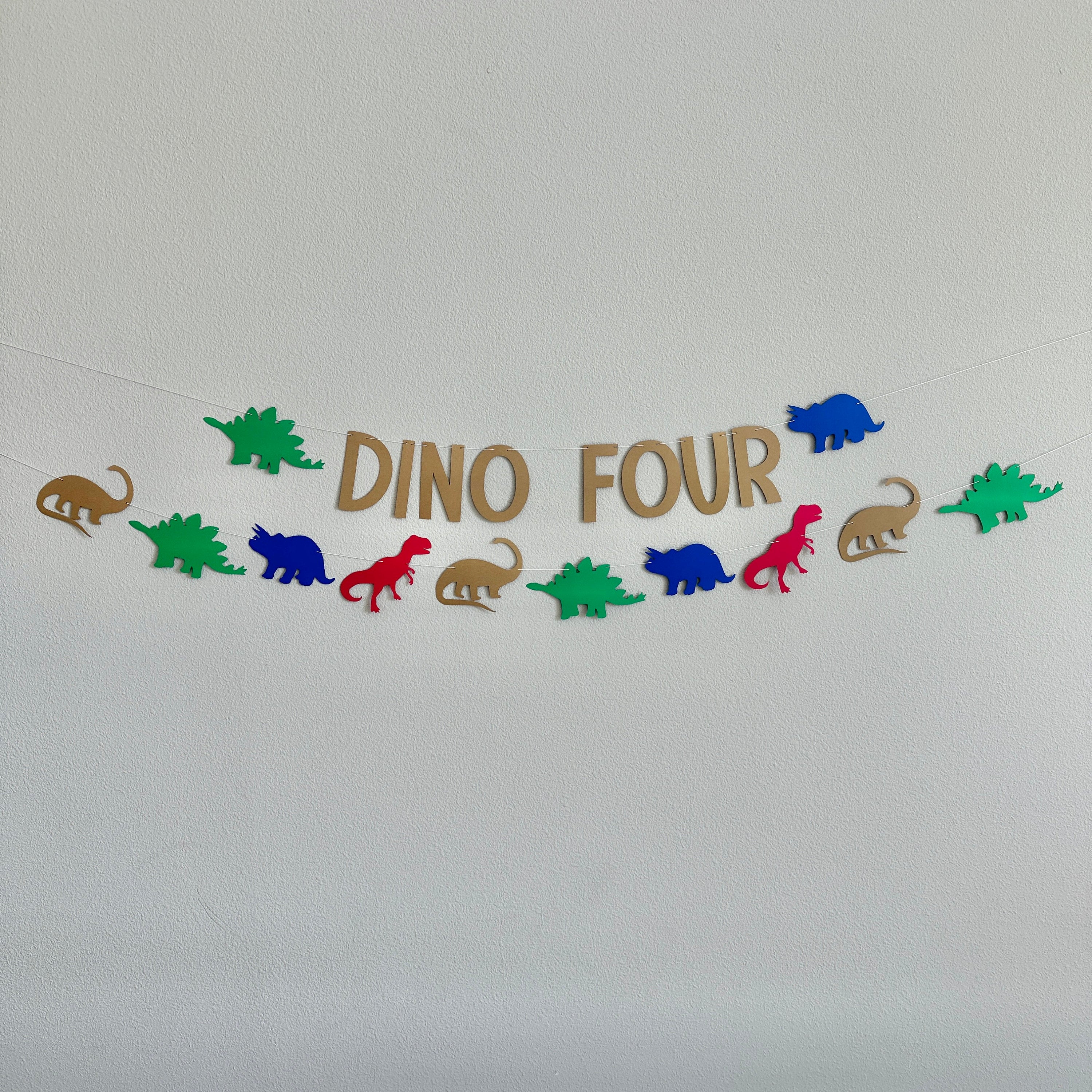 Dino Four, 4th Birthday Decorations, Dinosaur Birthday Party, Dinofour Celebration, 4th Birthday, Dino Four Decorations