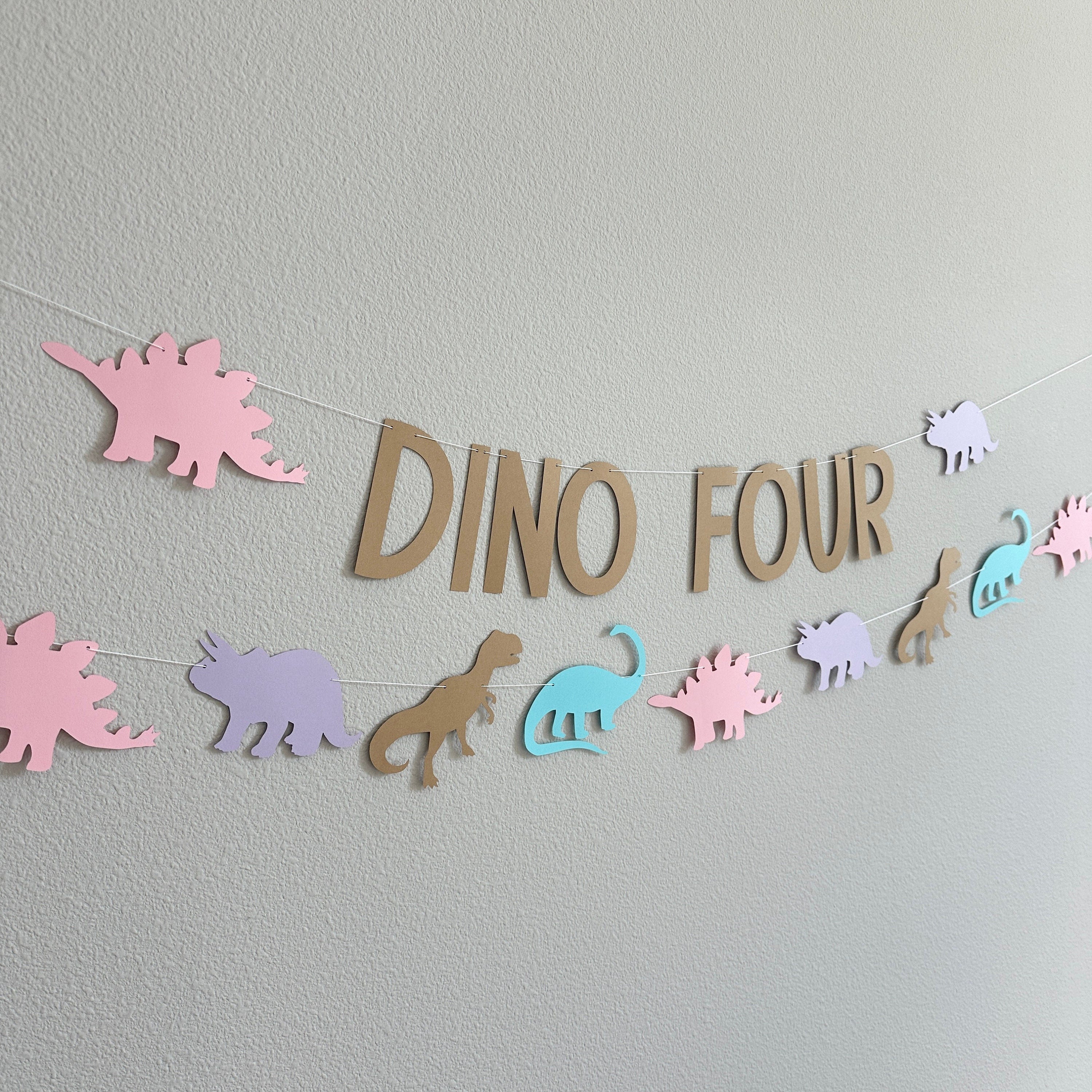 Dino Four, 4th Birthday Decorations, Dinosaur Birthday Party, Dinofour Celebration, 4th Birthday, Dino Four Decorations