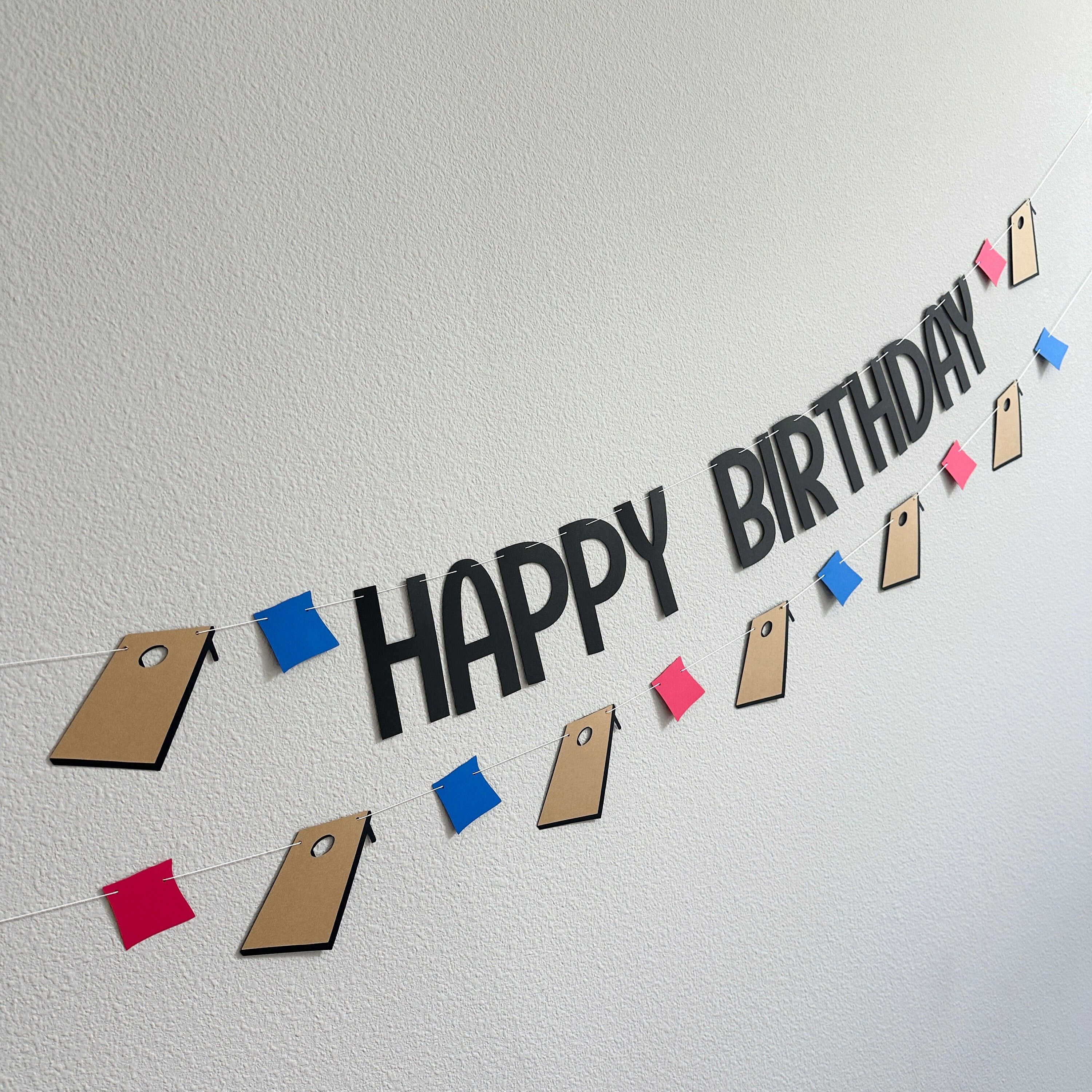 Cornhole Birthday Banner, Cornhole Banner, Cornhole Garland, Cornhole Birthday, Cornhole Decoration, Summer Banner, Cornhole Competition