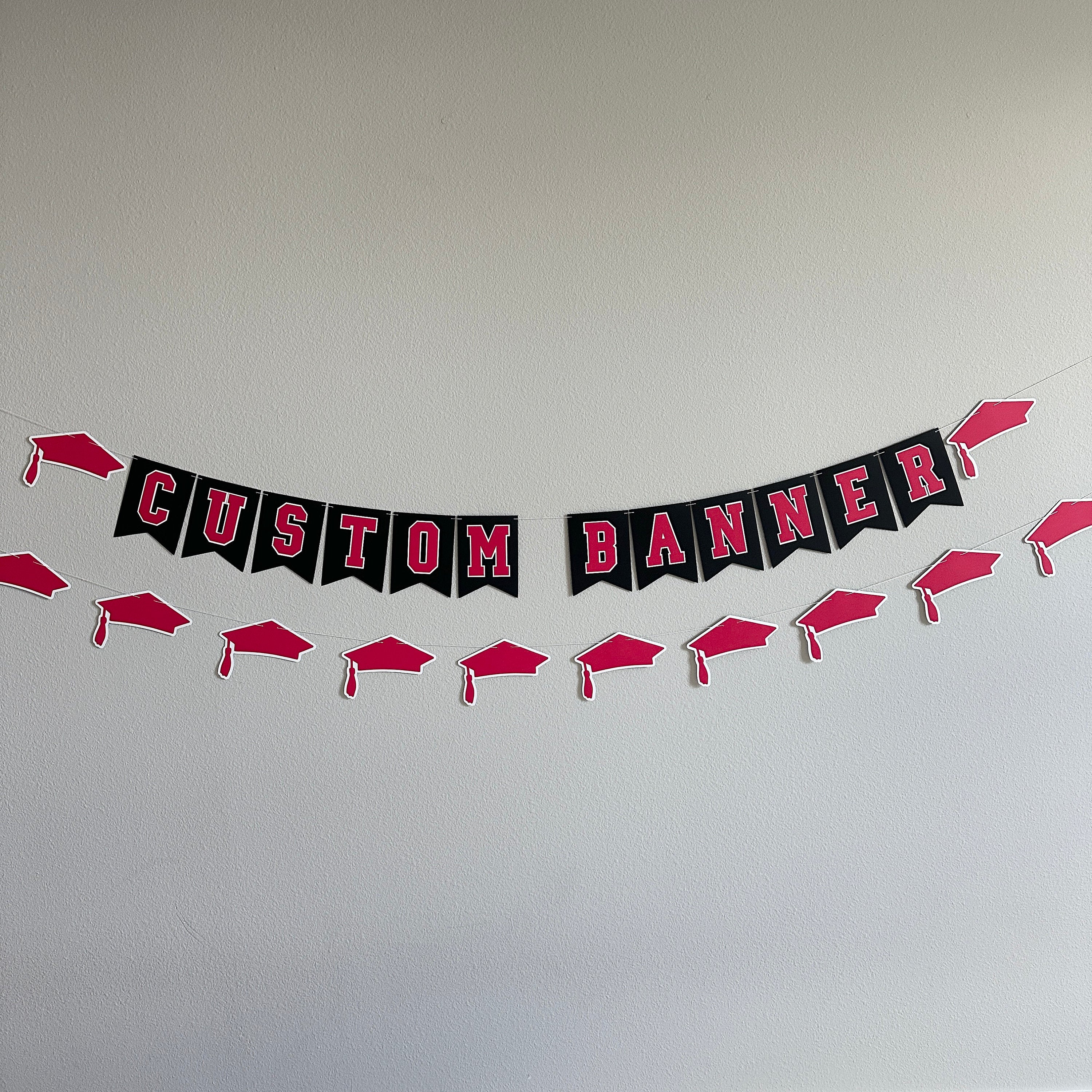 Graduation Banner, Custom Graduation Banner, Graduation Decorations, Graduation Party, Personalized Graduation Banner, Customizable Banner