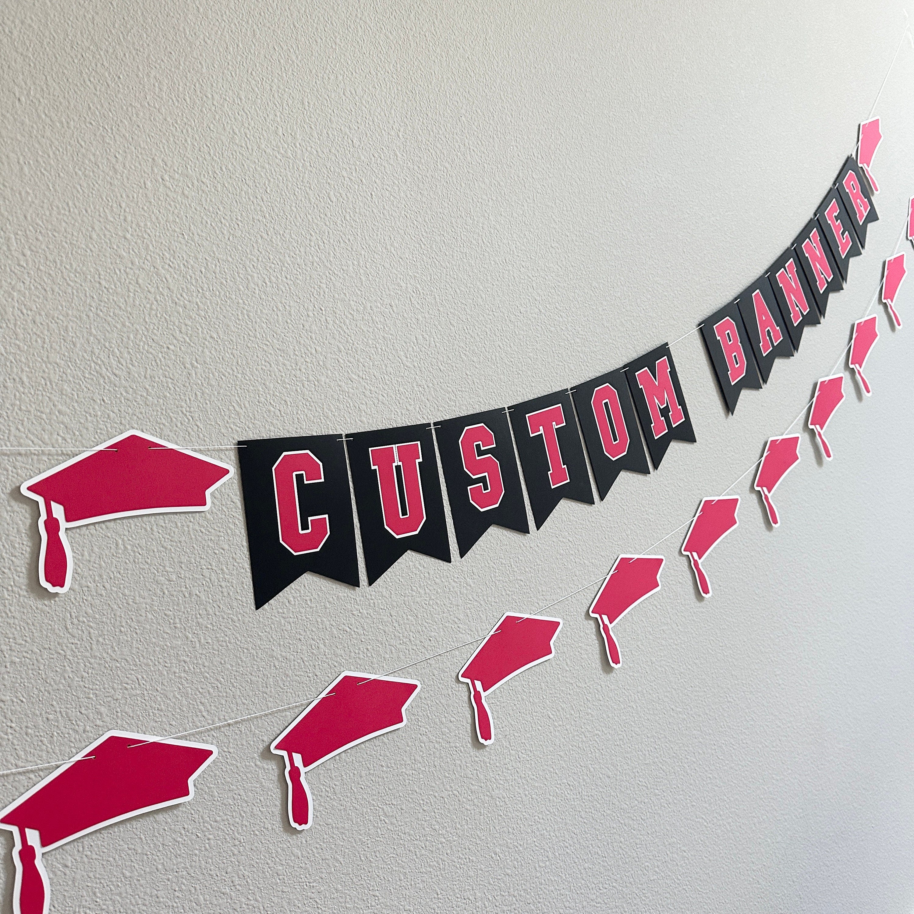 Graduation Banner, Custom Graduation Banner, Graduation Decorations, Graduation Party, Personalized Graduation Banner, Customizable Banner