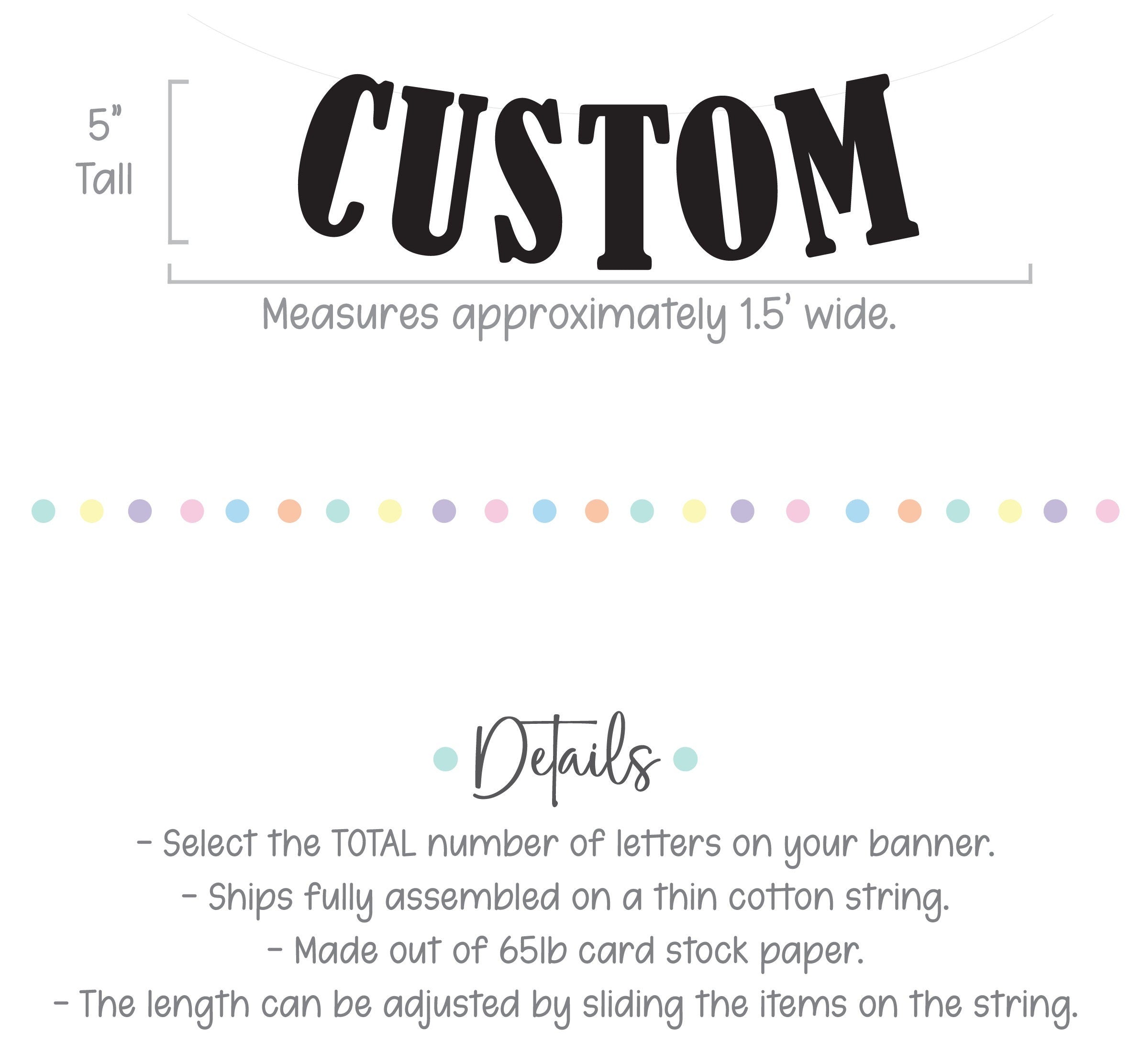 Custom Banner, Custom Black Banner, Customizable Banner, Custom Fun Font Banner, Custom Sign, Custom Birthday Banner