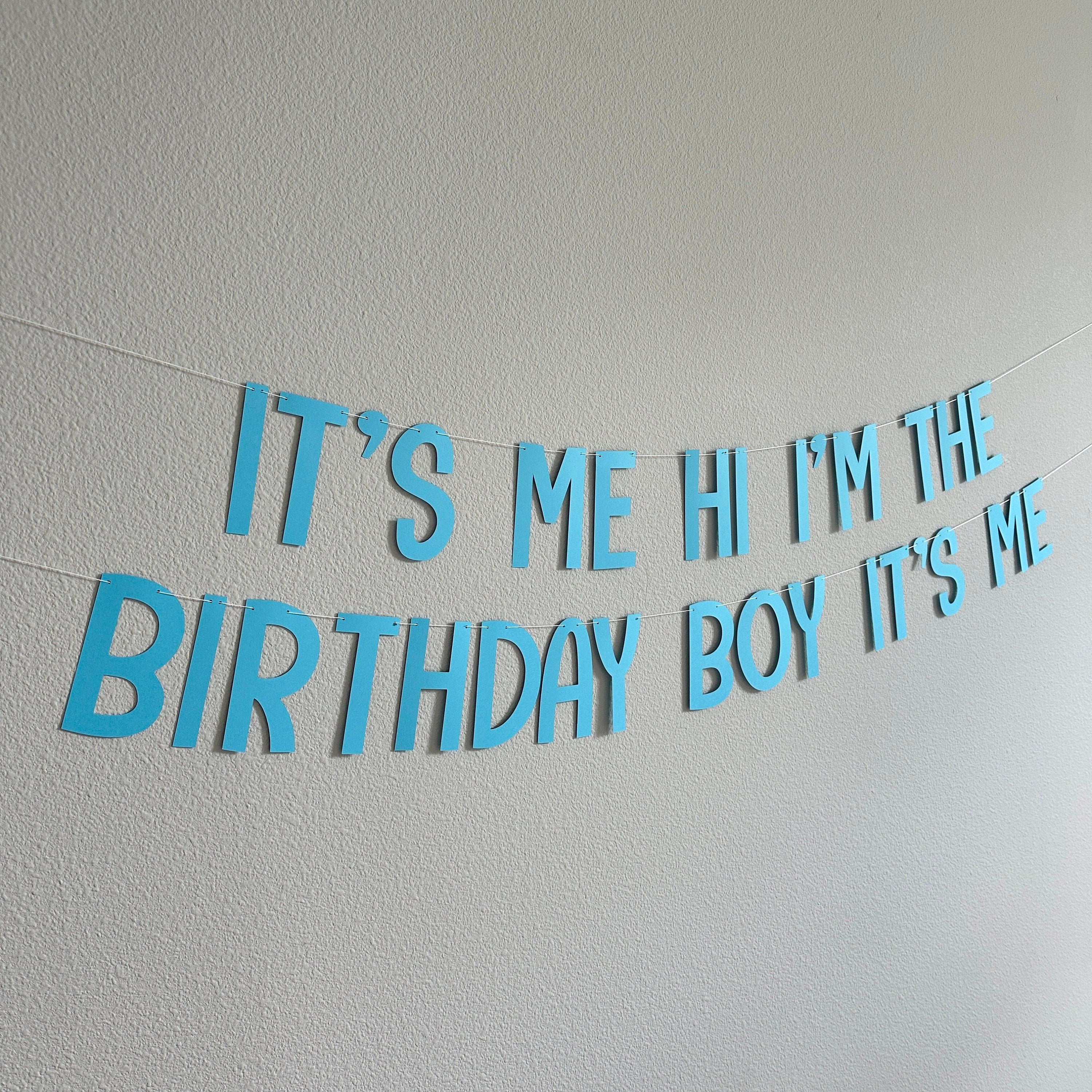 It&#39;s Me Hi I&#39;m The Birthday Boy It&#39;s Me, Birthday Boy Banner, Birthday Decorations, Boy Birthday Ideas, Boy Birthday Party Theme