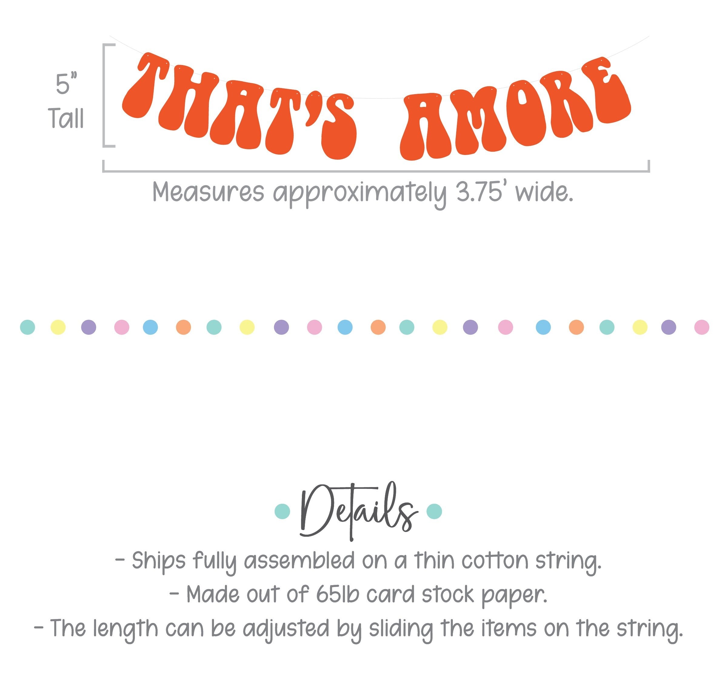 That&#39;s Amore, That&#39;s Amore Banner, That&#39;s Amore Decorations, Spritzed, Bachelorette Decorations, Wedding Backdrop Banner