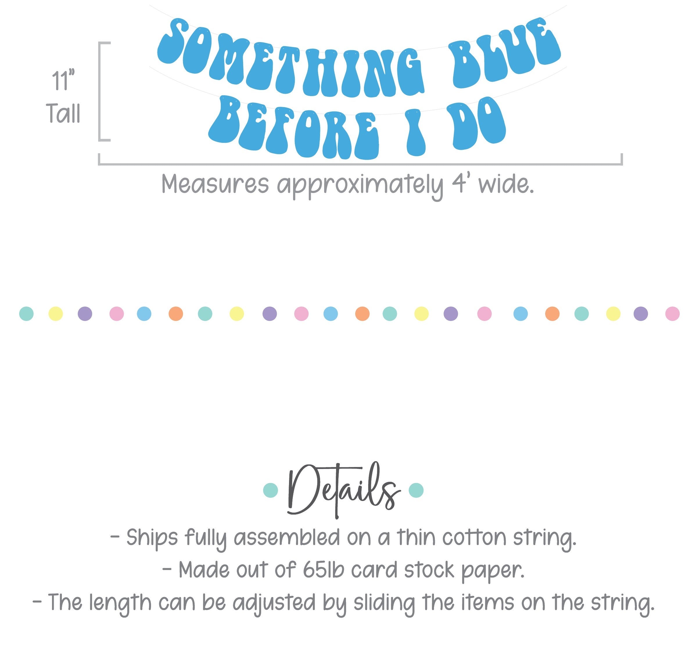 Something Blue Before I Do, Bachelorette Decorations, Bridal Shower Theme Ideas, Something Blue Banner, Something Blue Decorations