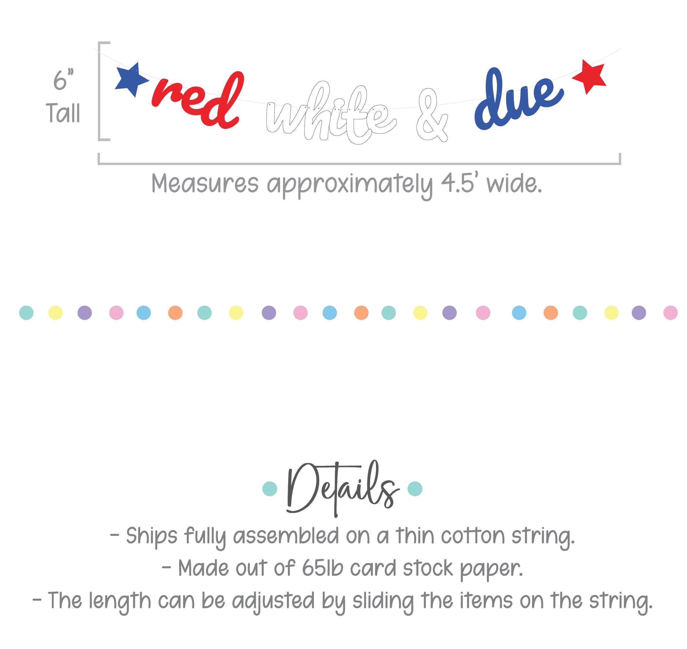 Red White & Due, Red White and Due Banner, Pregnancy Announcement, 4th of July Baby Shower, Red White and Blue Baby Shower, Summertime Baby