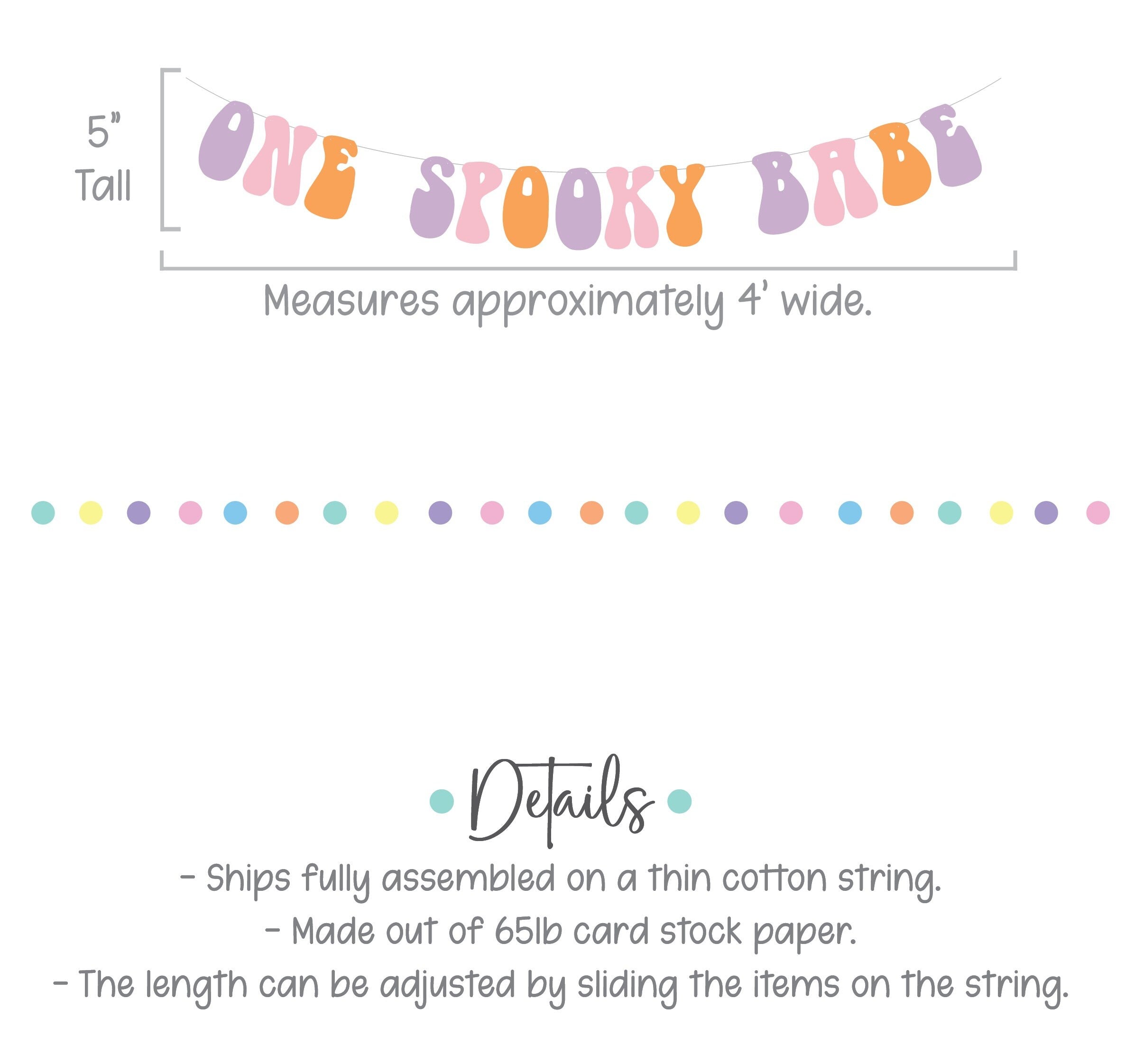 One Spooky Babe, Halloween Themed 1st Birthday Banner, October 1st Birthday Decorations, Spooky One, Girls 1st Birthday Theme Ideas
