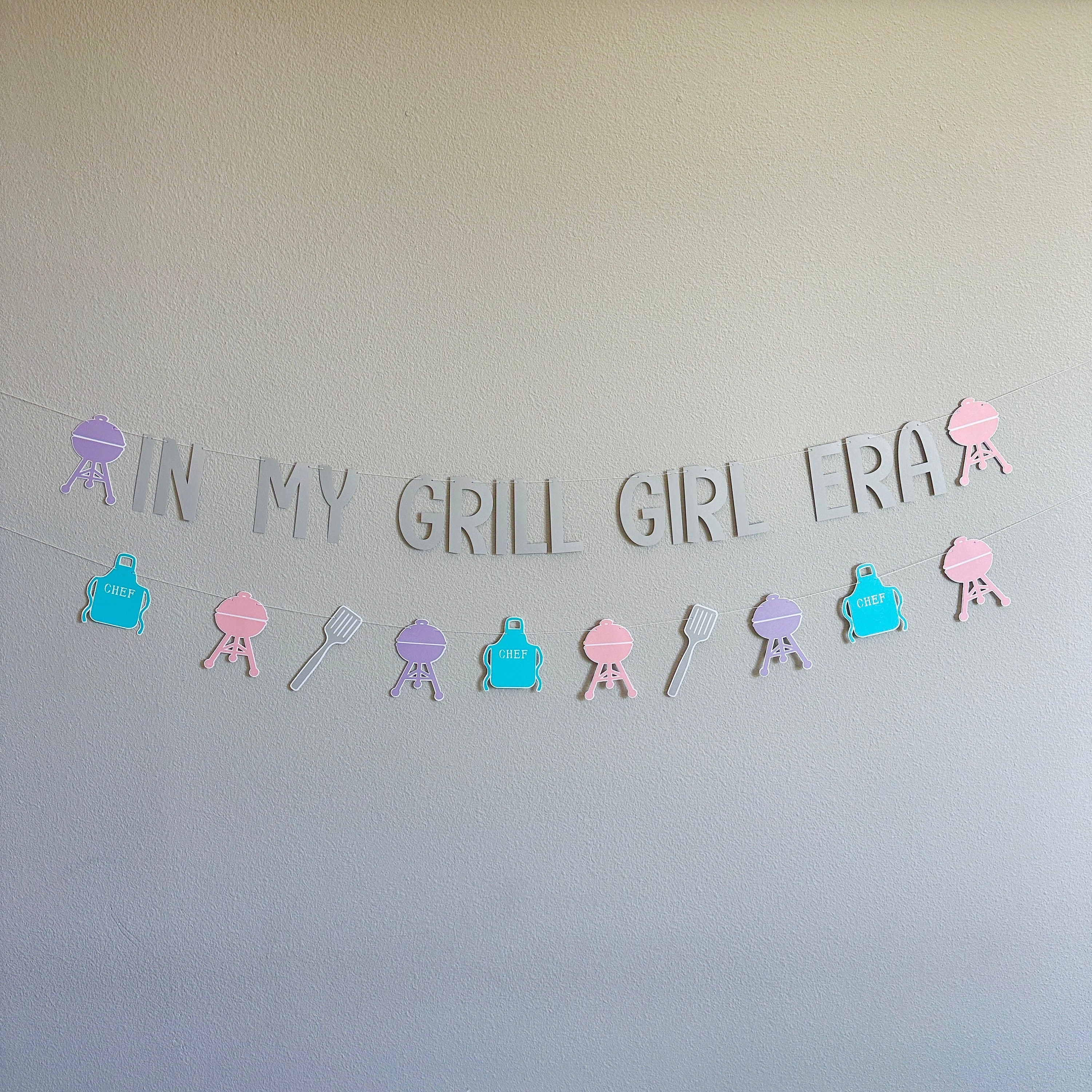 In My Grill Girl Era, BBQ Decorations, Girls Night BBQ Banner, In My Grill Girl Era Banner, In My Grill Girl Era Party, BBQ Banner