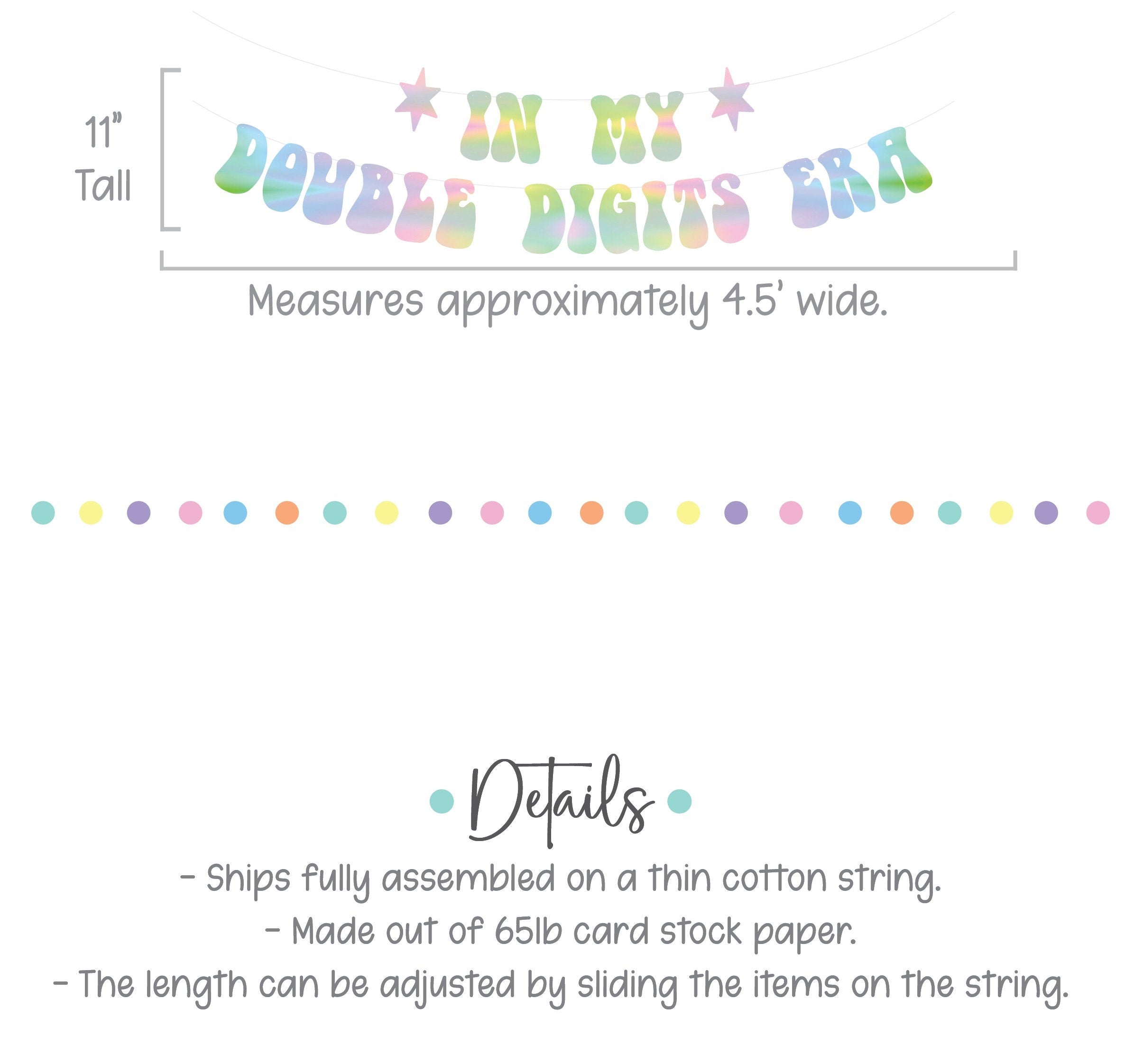 In My Double Digits Era, 10th Birthday Decorations, 10th Birthday Party Ideas, Double Digits Era, Double Digits Birthday Party