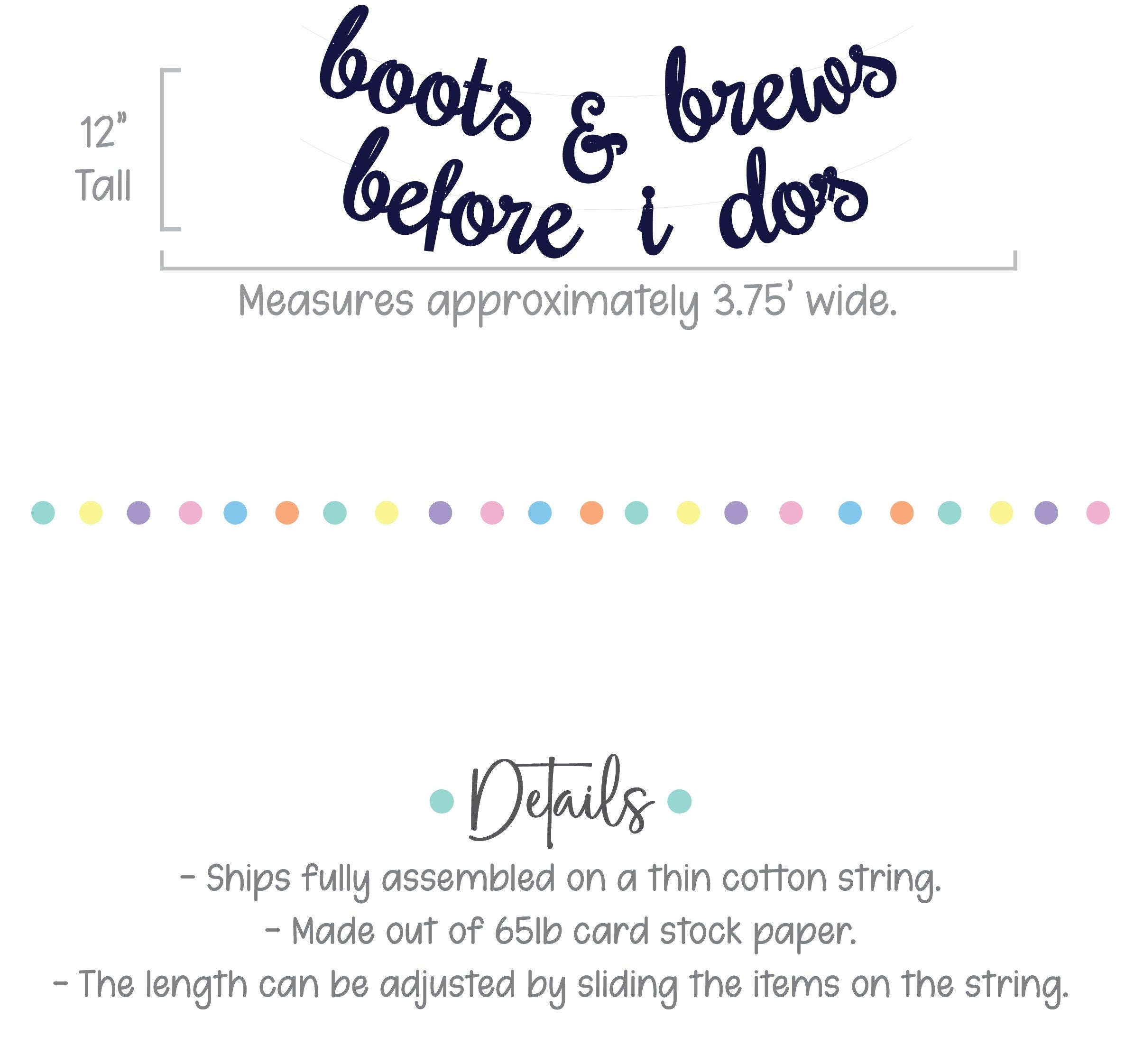 Boots & Brews Before I do&#39;s, Bachelorette Party Banner, Engagement Party Decorations, Cowboy themed Engagement