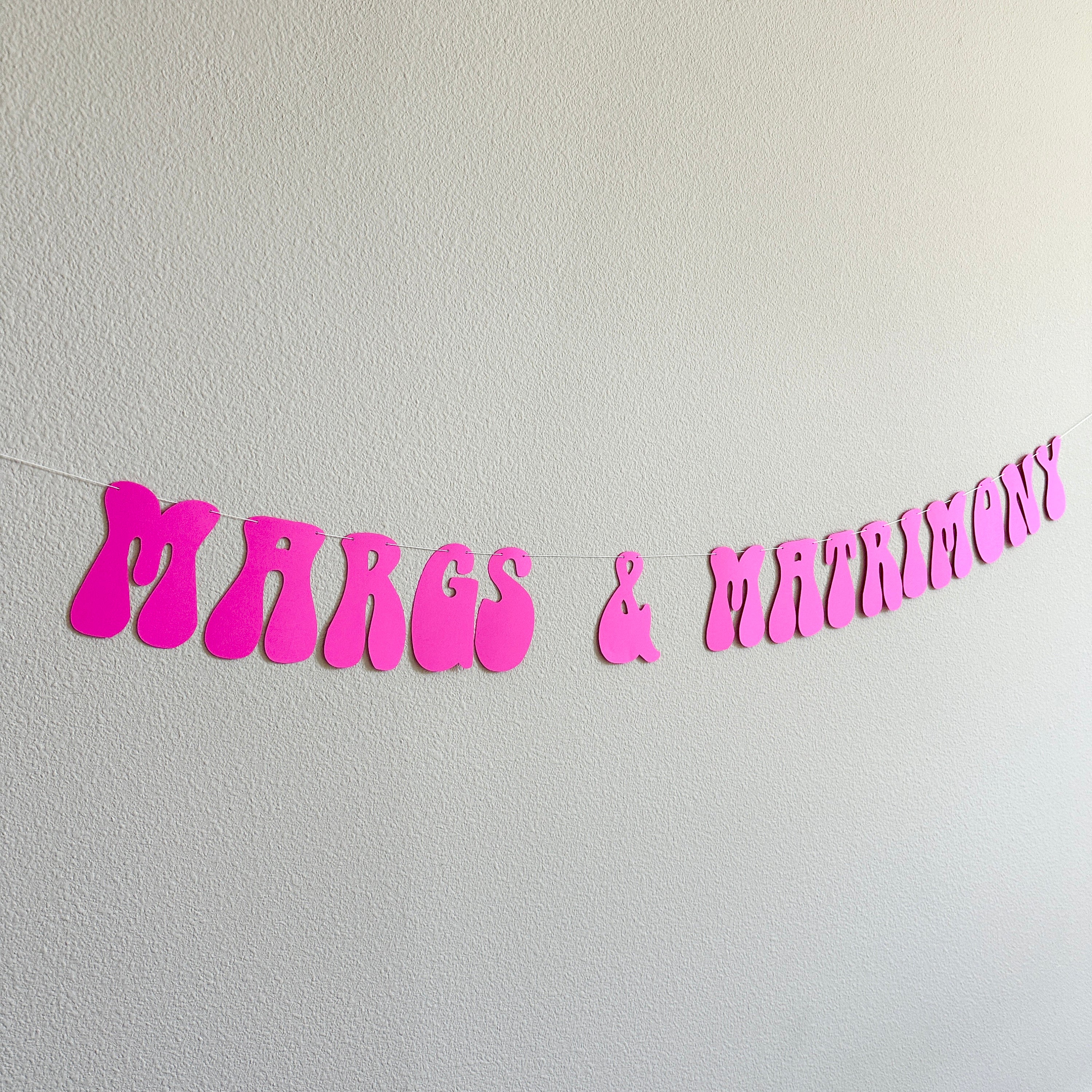 Margs & Matrimony, Margs And Matrimony Decorations, Bachelorette Party Decorations, Margarita Bachelorette
