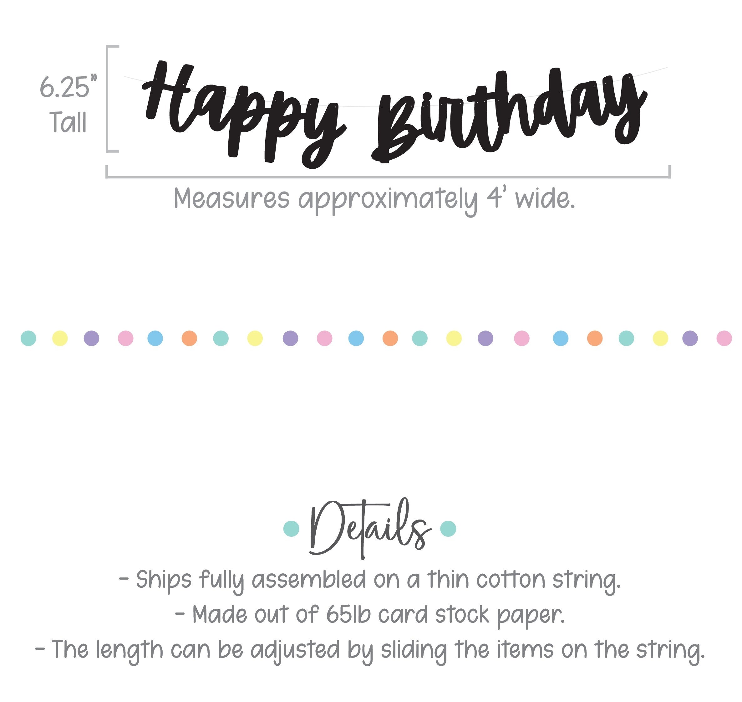 Happy Birthday Banner, Birthday Party, Party Decorations, Birthday Banner, Birthday Party Banner, Happy Birthday Sign