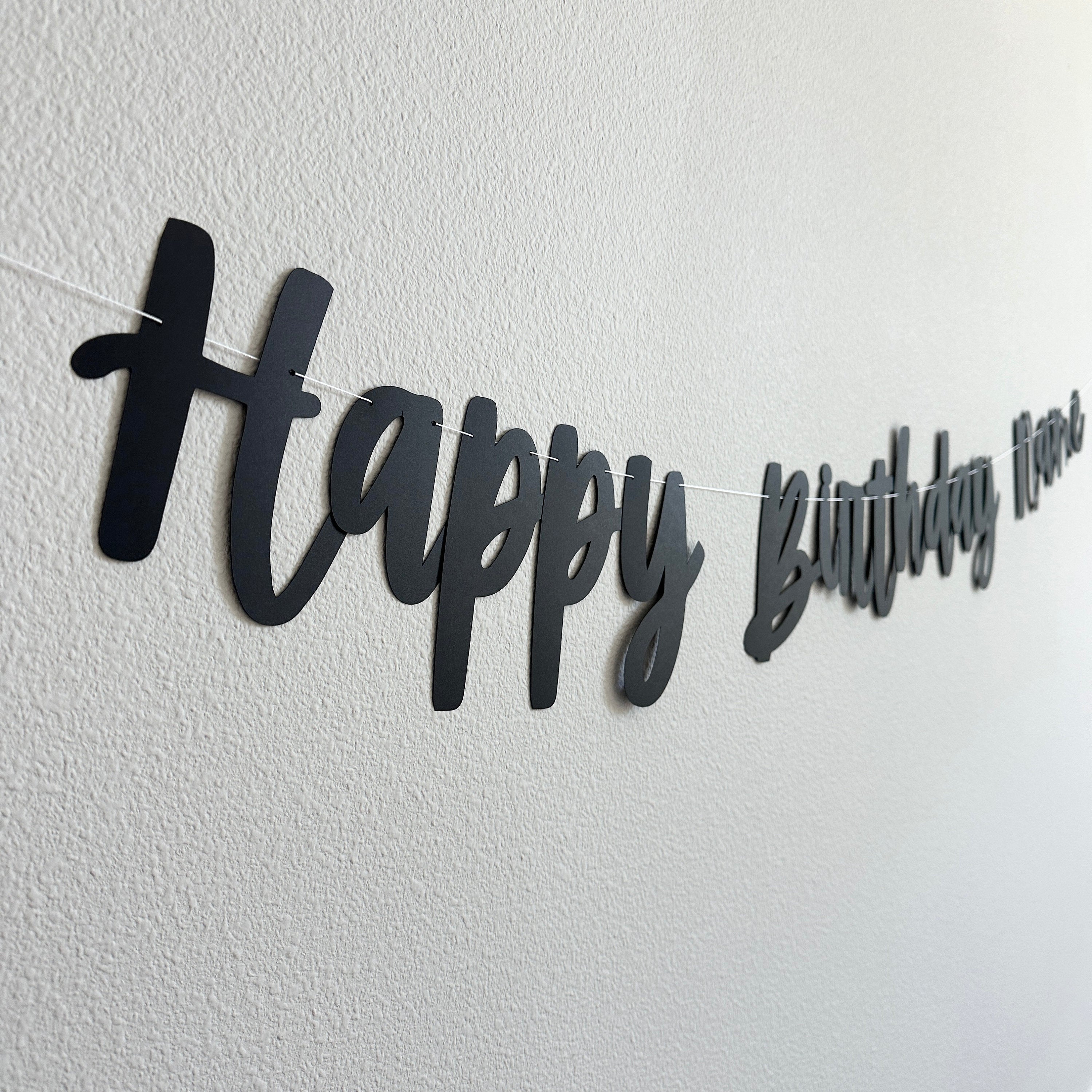 Happy Birthday Name, Happy Birthday Banner, Custom Birthday Banner, Birthday Decorations, Birthday Party Decorations