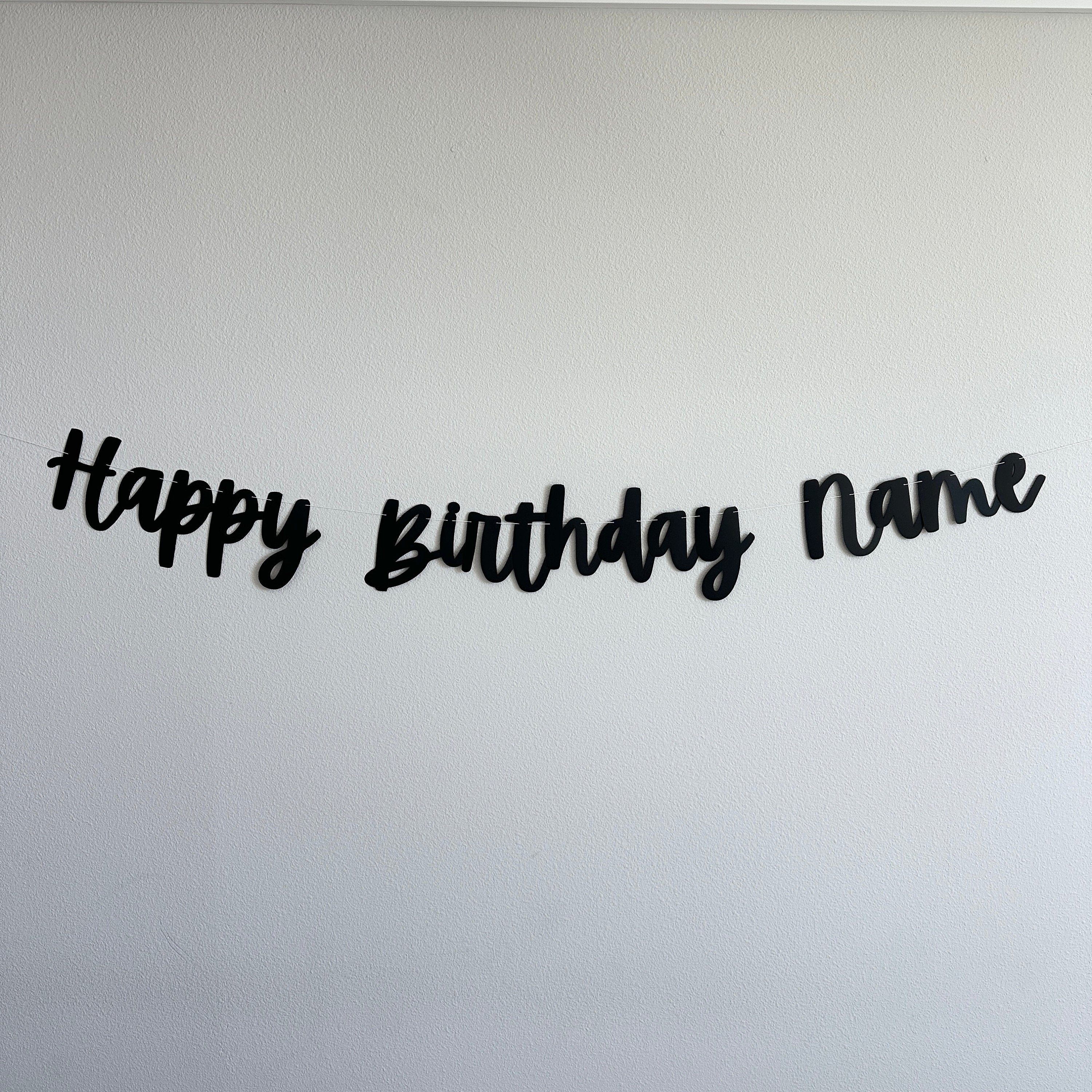 Happy Birthday Name, Happy Birthday Banner, Custom Birthday Banner, Birthday Decorations, Birthday Party Decorations