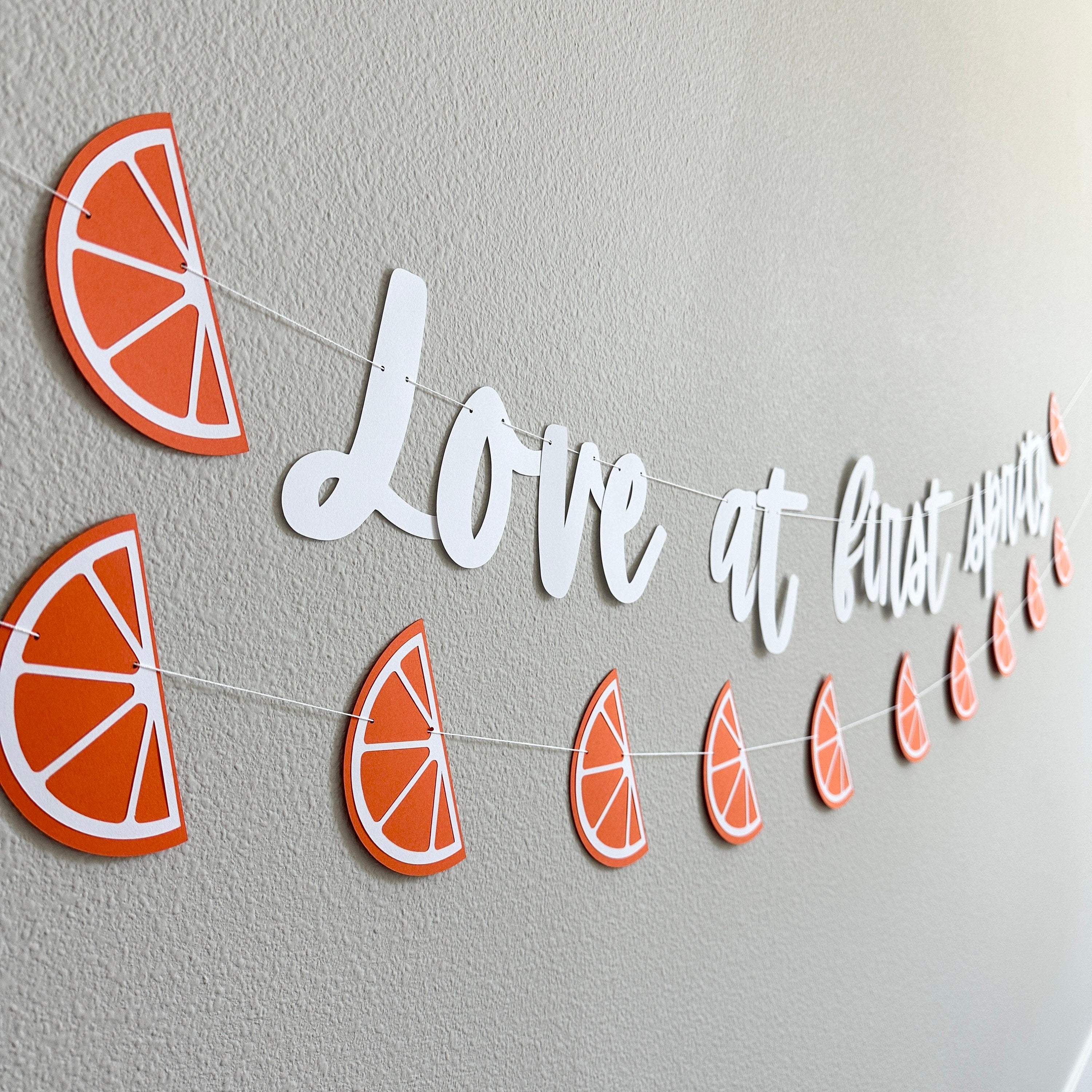 Love At First Spritz, Bachelorette Party Decorations, Engagement Party Banner, Love At First Spritz Decorations, Spritz