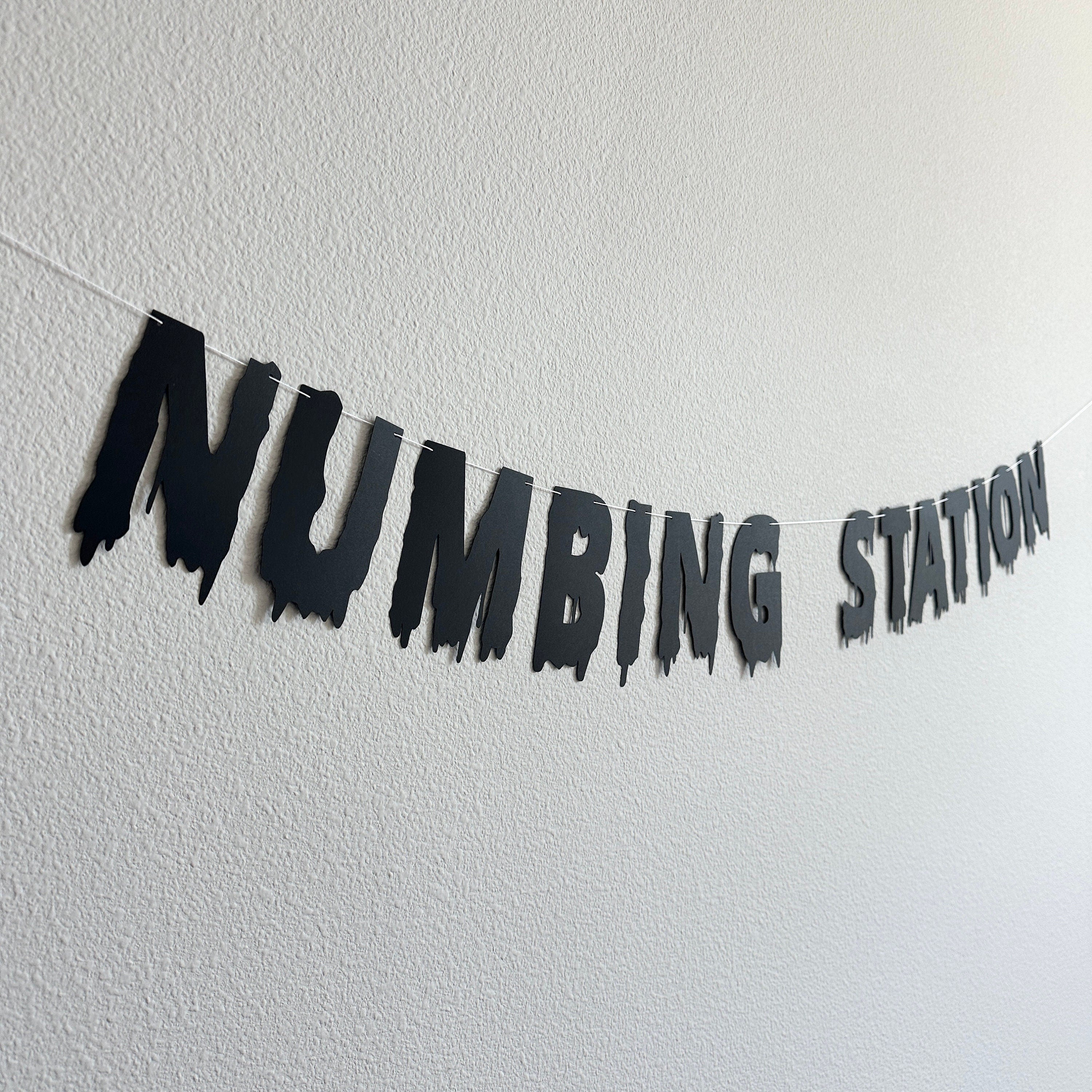Numbing Station, Numbing Station Banner, Bar Decorations, Party Bar Banner, Drink Station Decorations, Halloween Party Banner Decoration