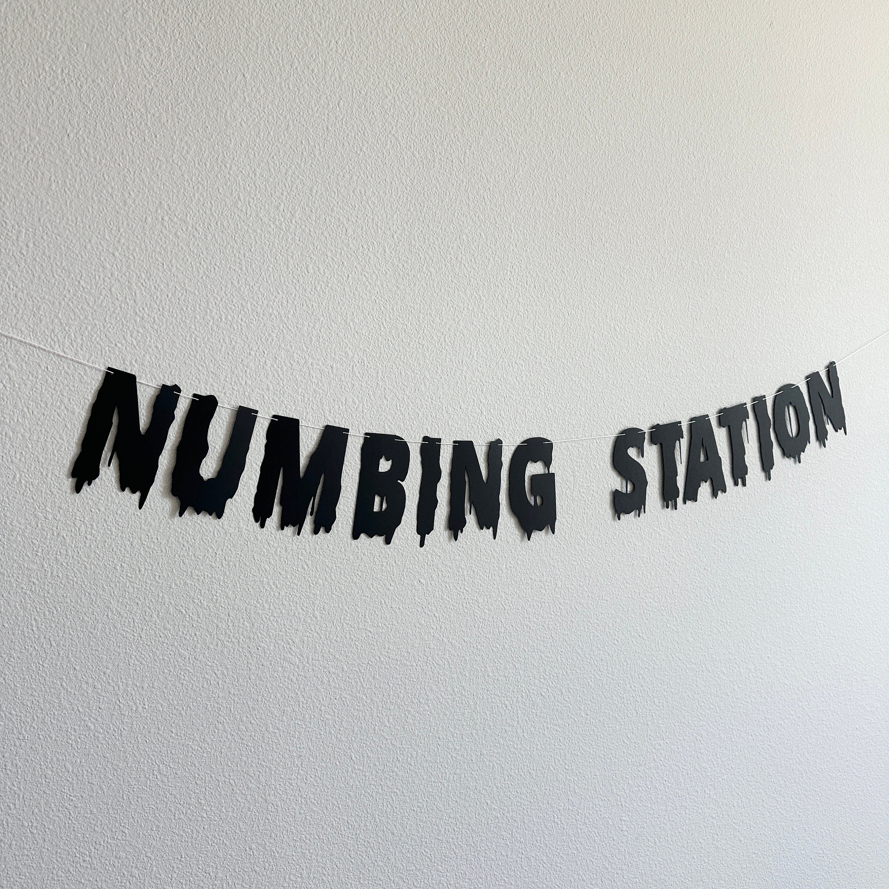 Numbing Station, Numbing Station Banner, Bar Decorations, Party Bar Banner, Drink Station Decorations, Halloween Party Banner Decoration