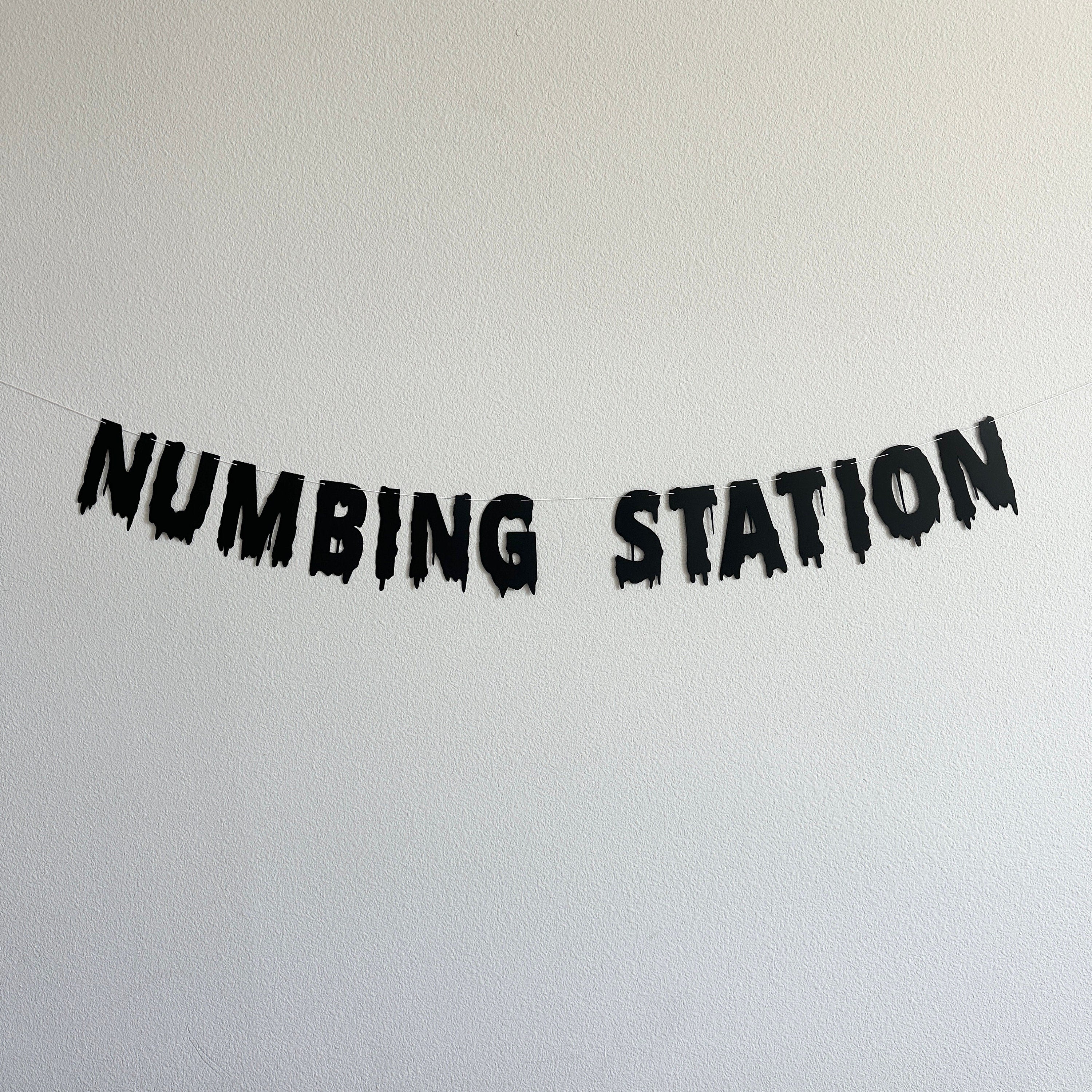Numbing Station, Numbing Station Banner, Bar Decorations, Party Bar Banner, Drink Station Decorations, Halloween Party Banner Decoration