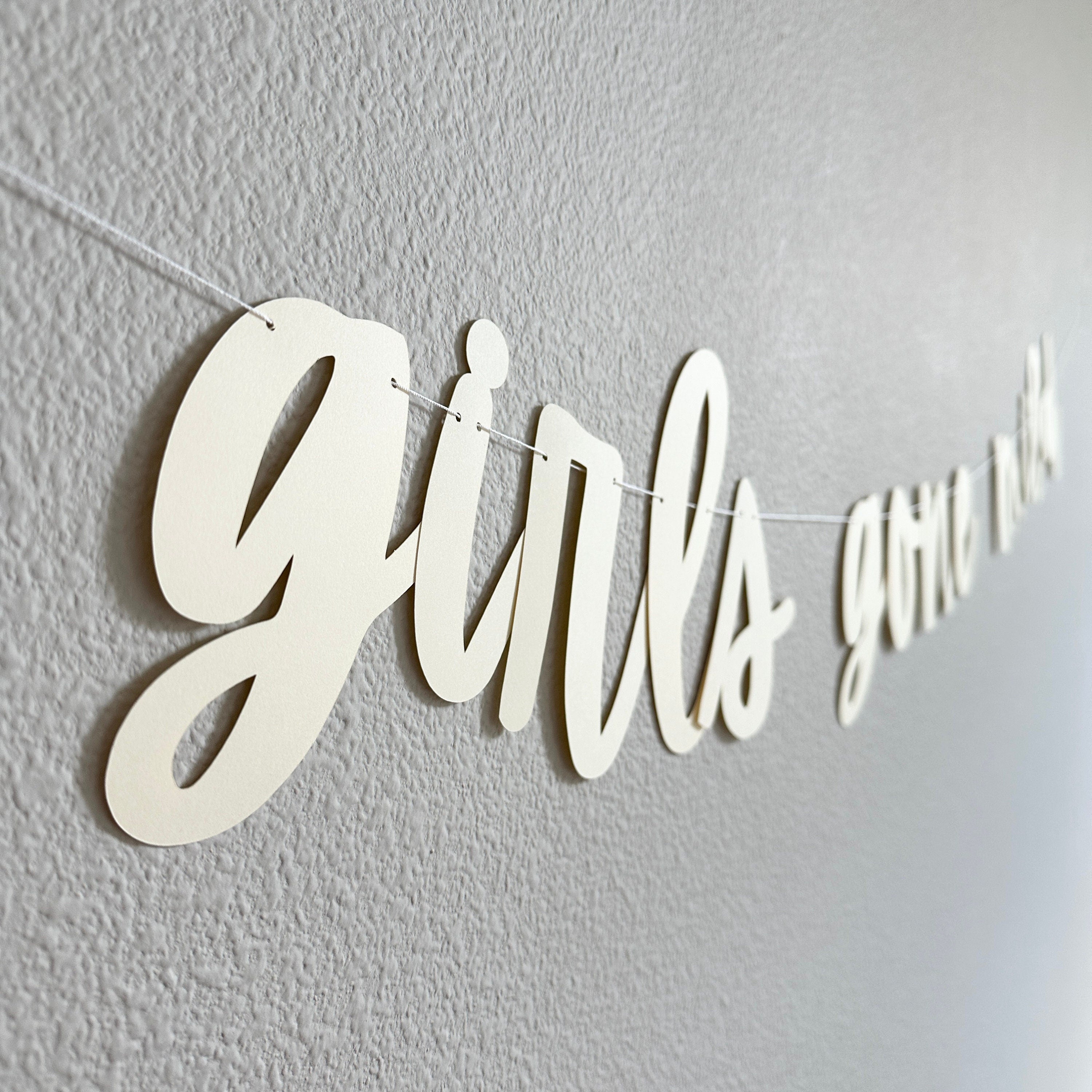 Girls Gone Mild, Girls Gone Mild Decorations, Girls Gone Mild Banner, Bachelorette Ideas, Girls Weekend Decorations, Girls Night