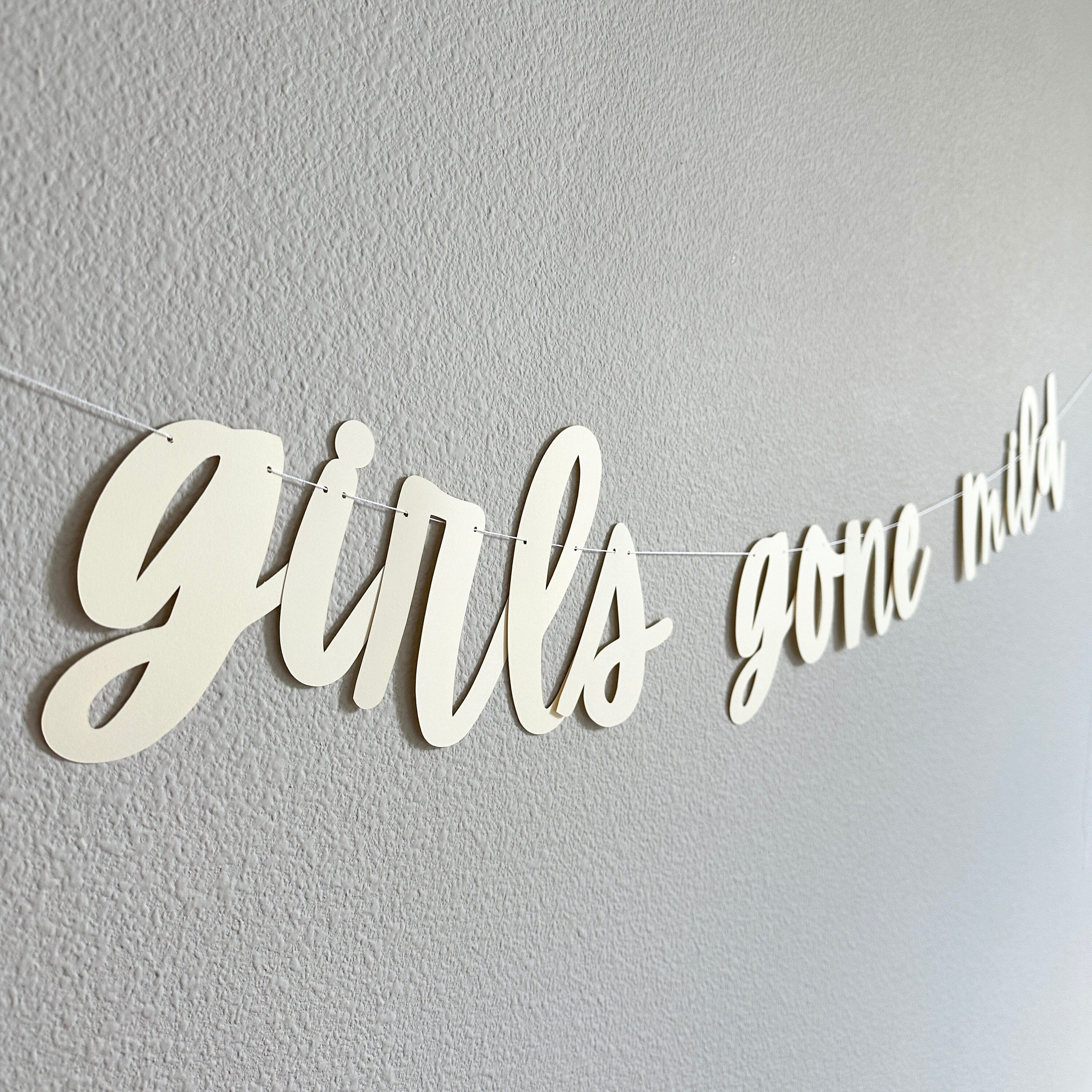 Girls Gone Mild, Girls Gone Mild Decorations, Girls Gone Mild Banner, Bachelorette Ideas, Girls Weekend Decorations, Girls Night