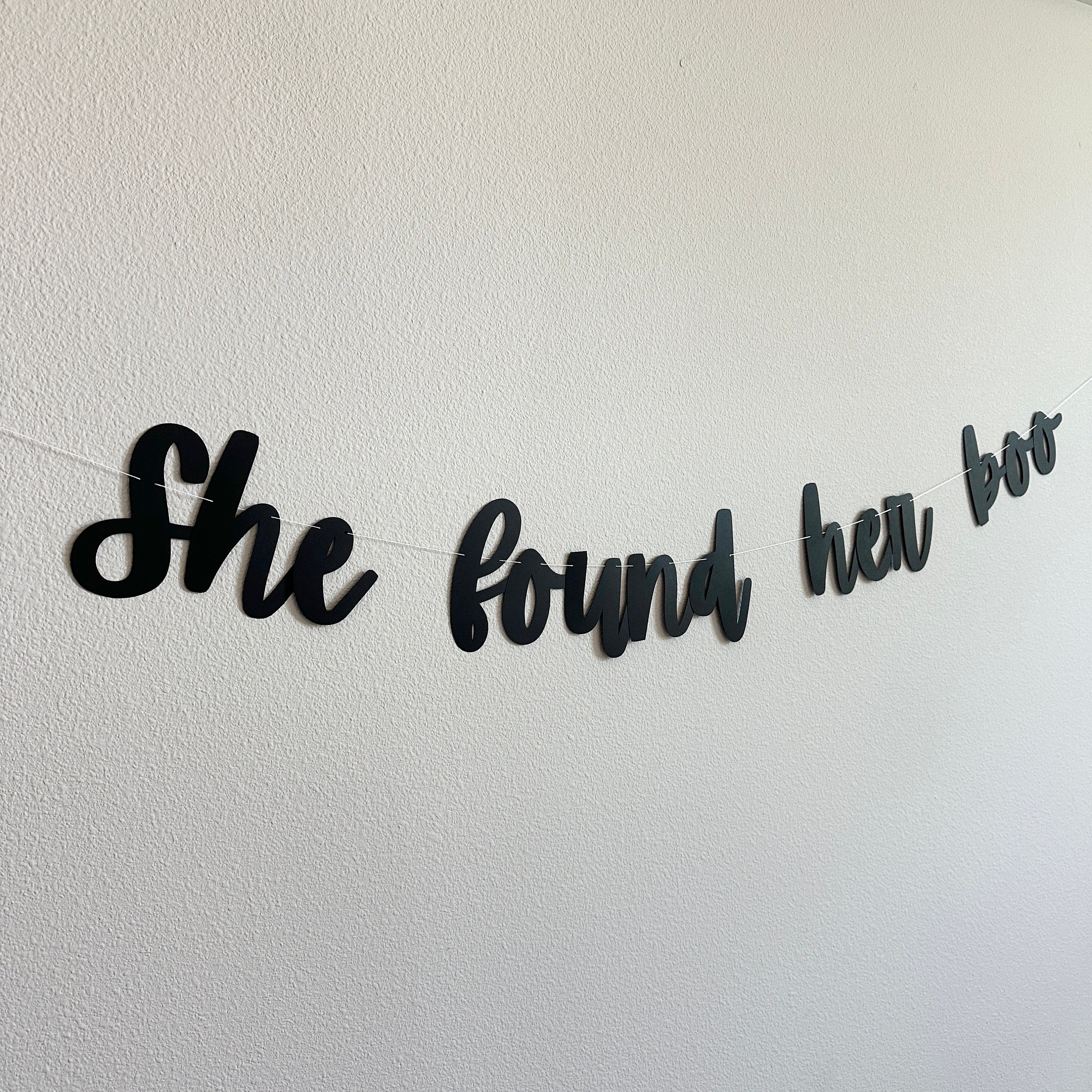 She Found Her Boo, Halloween Themed Bachelorette Party, October Bach, Halloween Bach Decorations, She Found Her Boo Banner