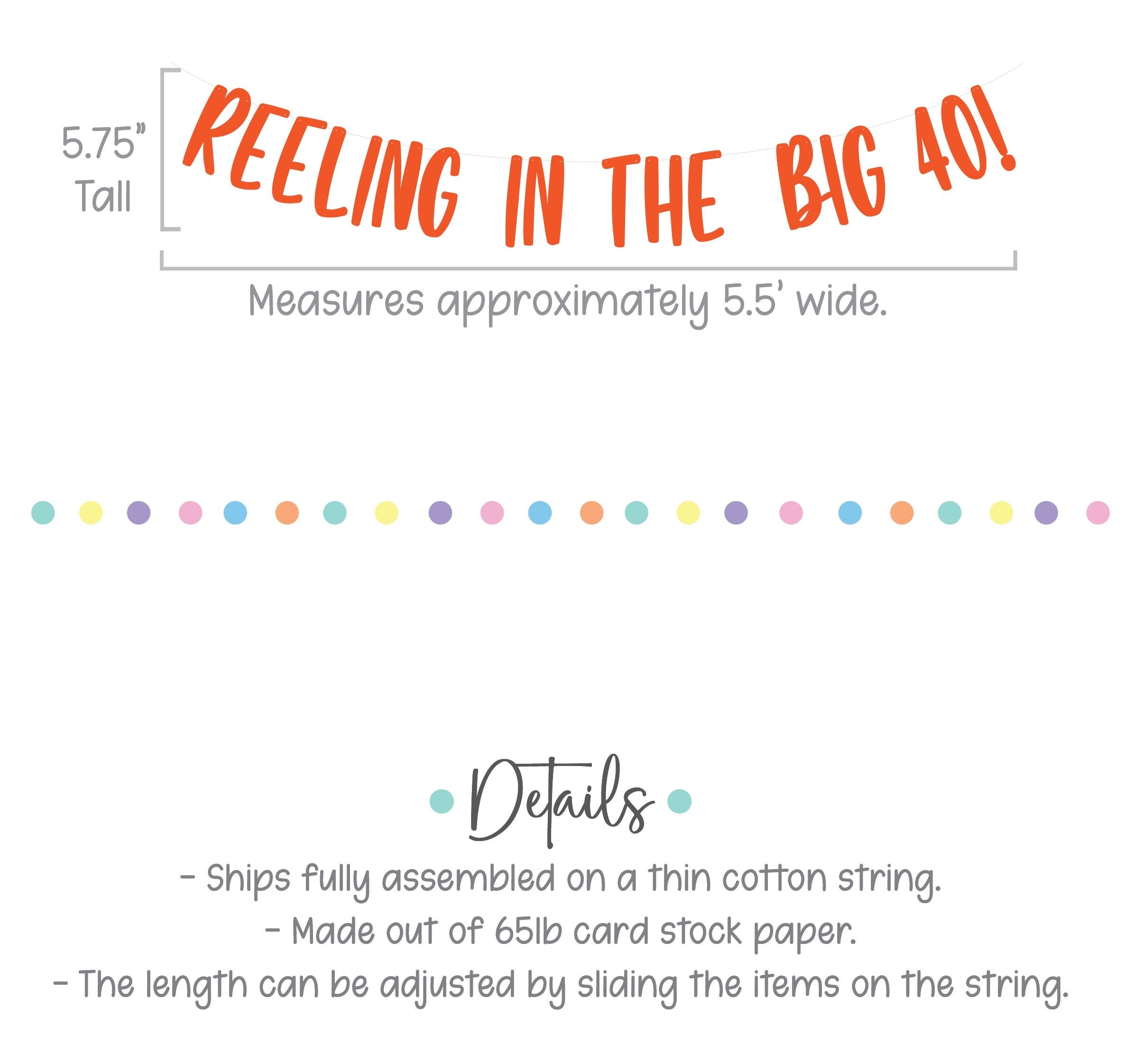 Reeling In The Big 40, 40th Birthday Banner, 40th Birthday Party Decorations, Fourty, Fortieth Birthday Ideas, Fishing Birthday Decorations