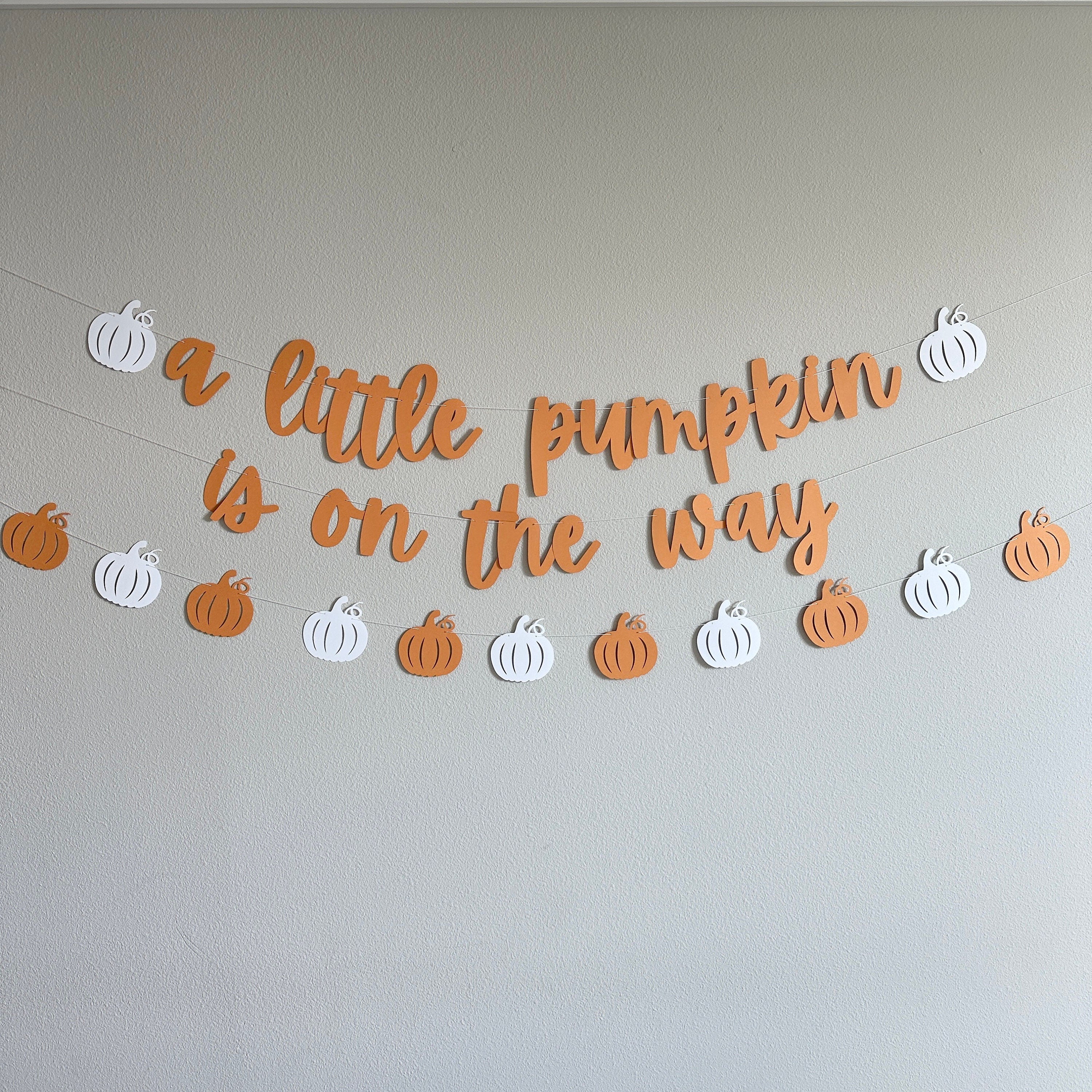 A Little Pumpkin Is On The Way, Pumpkin Themed Baby Shower, Halloween Baby Announcement, Pumpkin Baby Shower Decorations