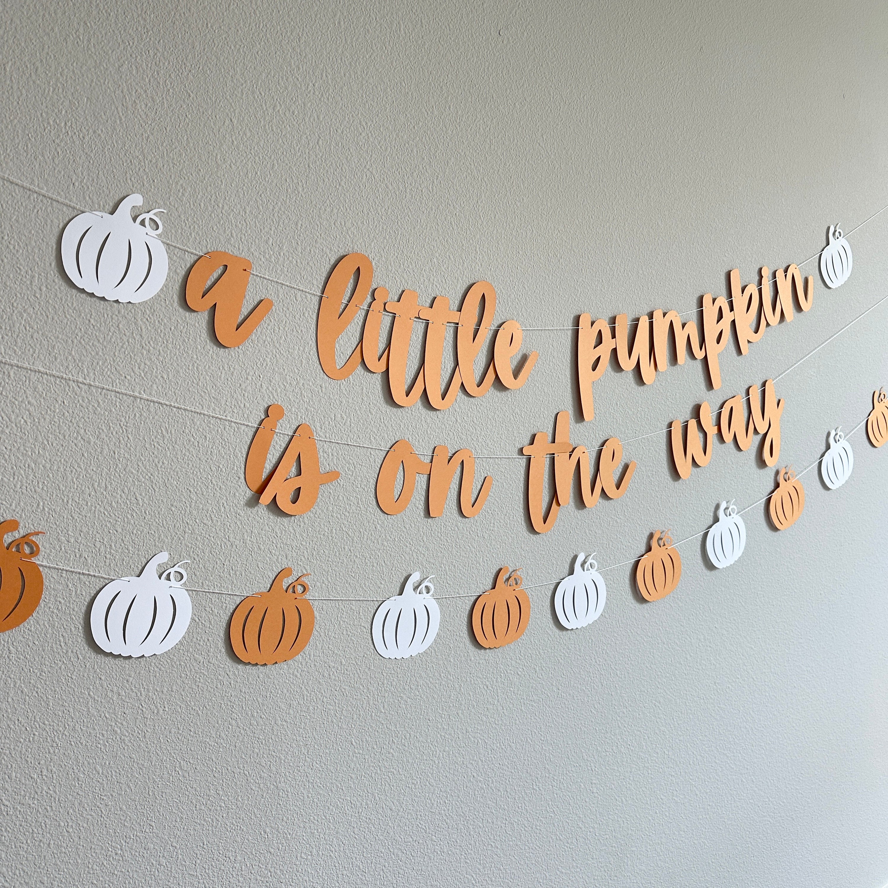 A Little Pumpkin Is On The Way, Pumpkin Themed Baby Shower, Halloween Baby Announcement, Pumpkin Baby Shower Decorations