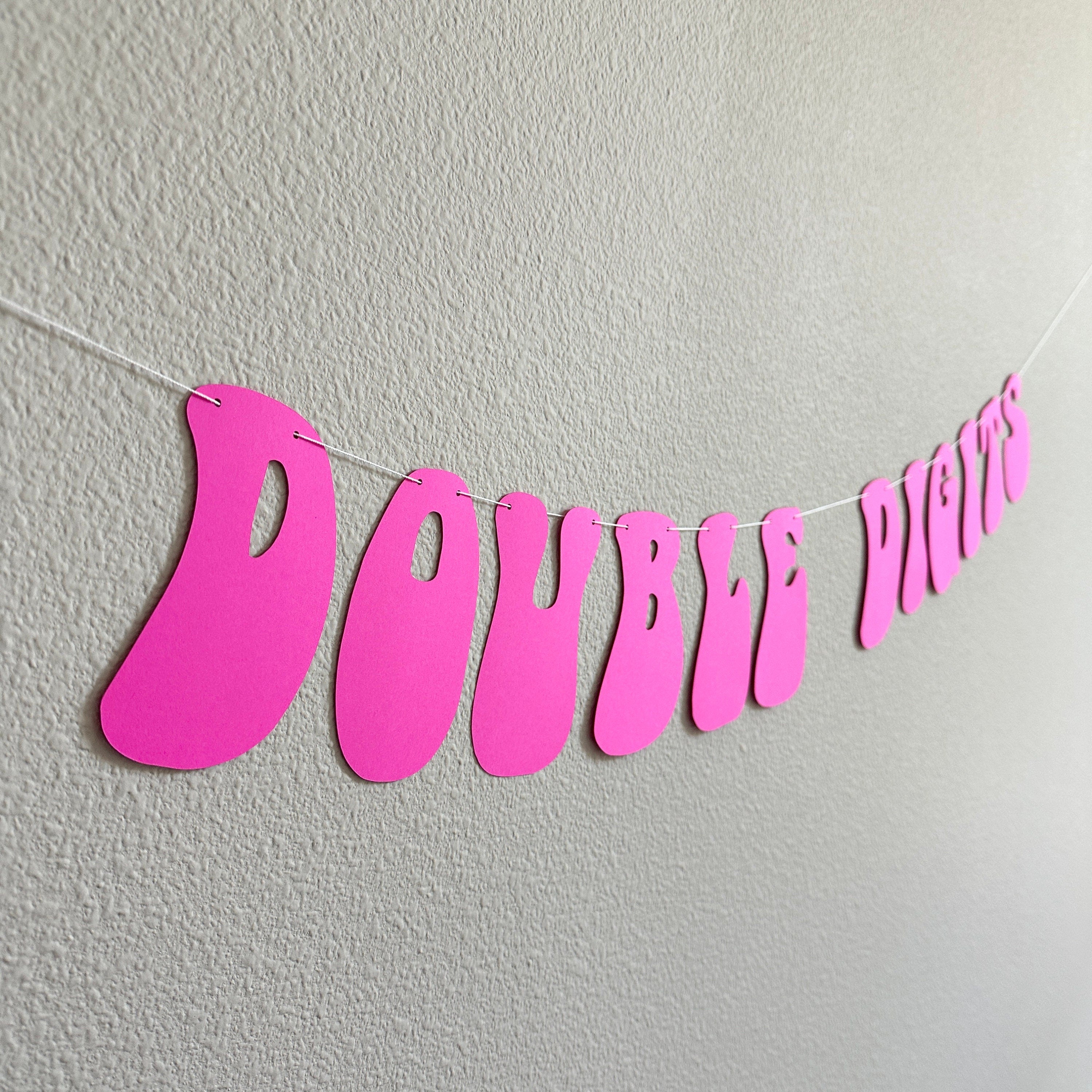 Double Digits, Double Digits Banner, Double Digits Birthday Party, 10th birthday Party Decorations, 10th Birthday Ideas