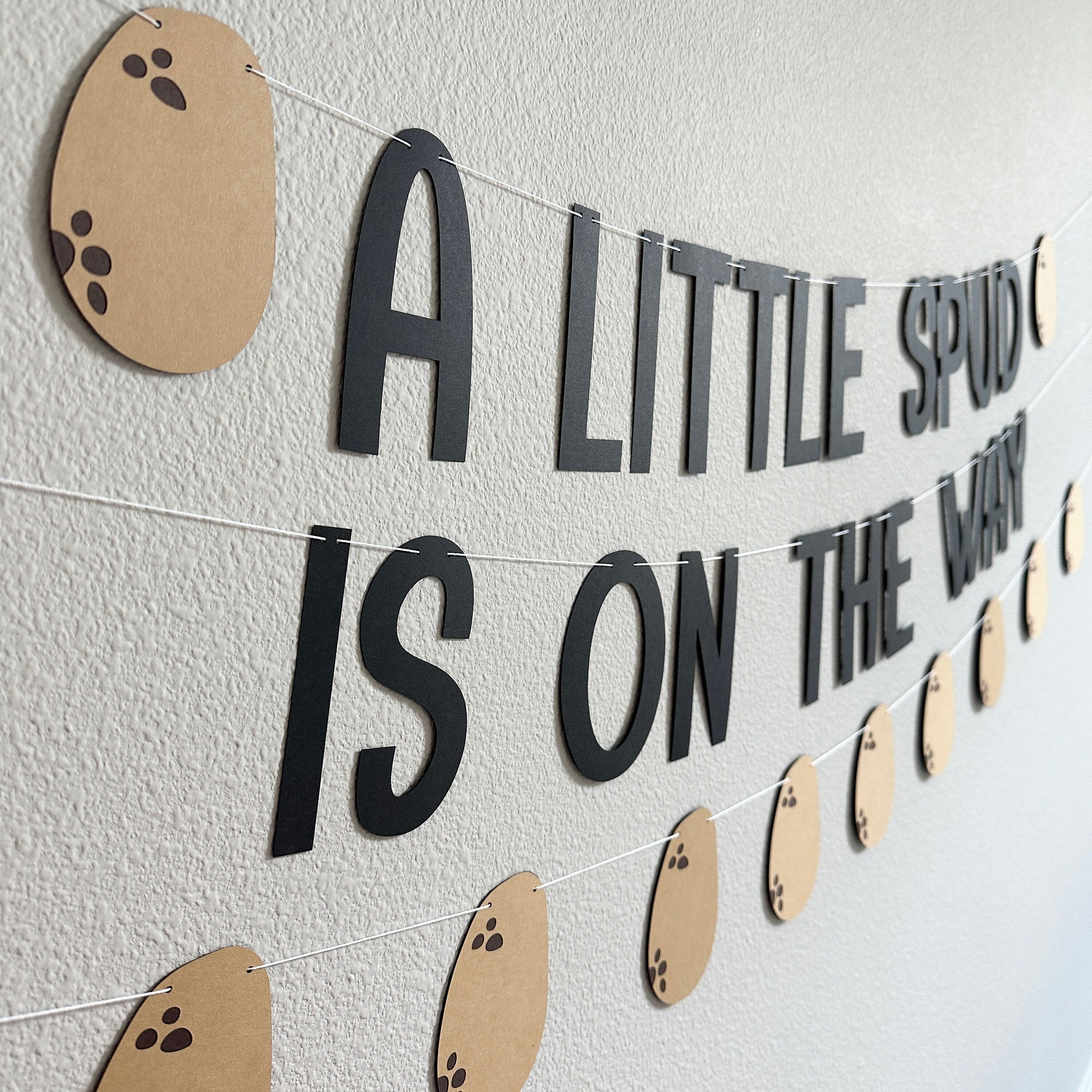 A Little Spud Is On The Way, Potato Baby Shower, Potato Themed Baby Shower, Baby Shower Theme Ideas, Funny Baby Shower