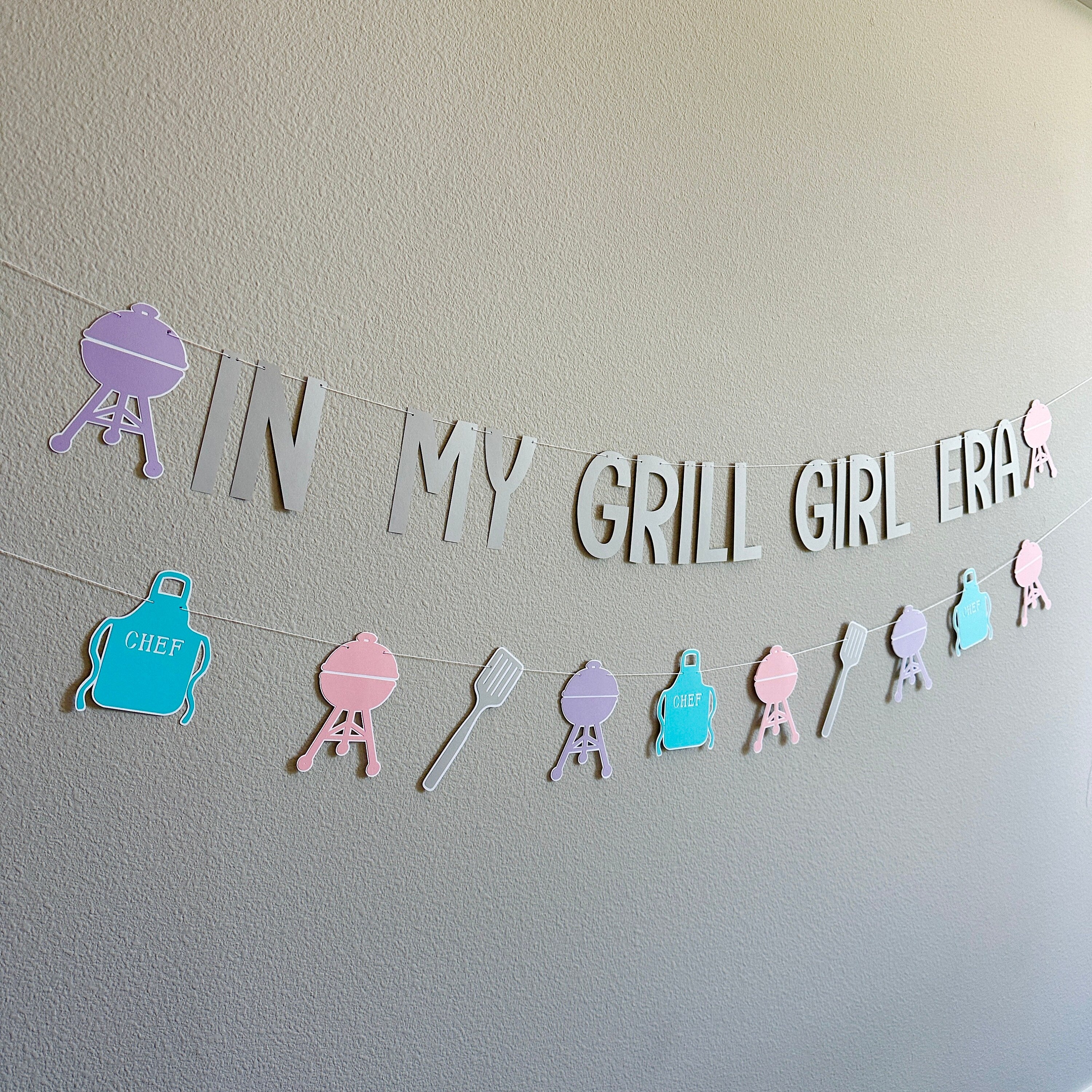 In My Grill Girl Era, BBQ Decorations, Girls Night BBQ Banner, In My Grill Girl Era Banner, In My Grill Girl Era Party, BBQ Banner