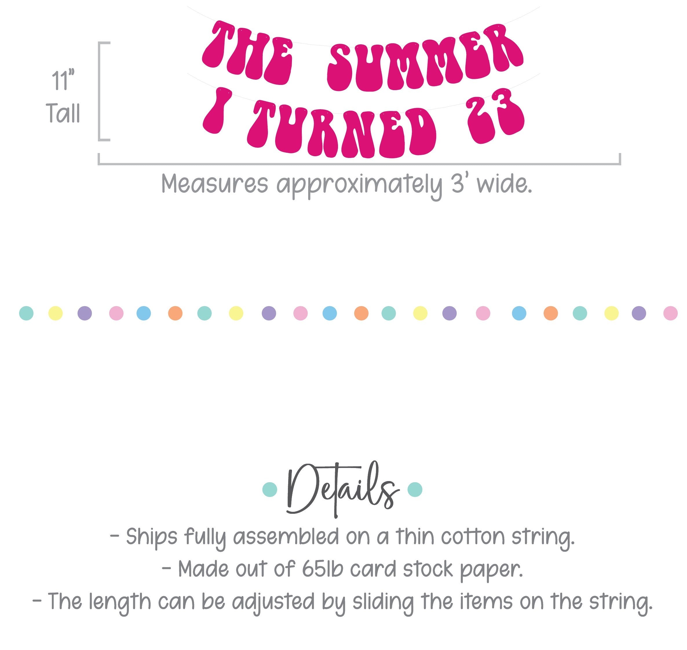 The Summer I Turned 23, The Summer I Turned Decorations, Summertime Birthday, Summer Birthday Ideas, Summer Birthday Party